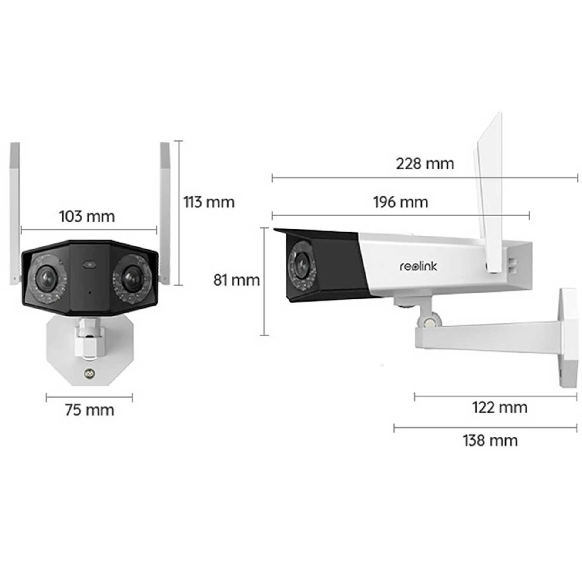 Reolink IP Kamera  DUO serija W750 16MP, 4K, dvojna leća Panorama, IP67