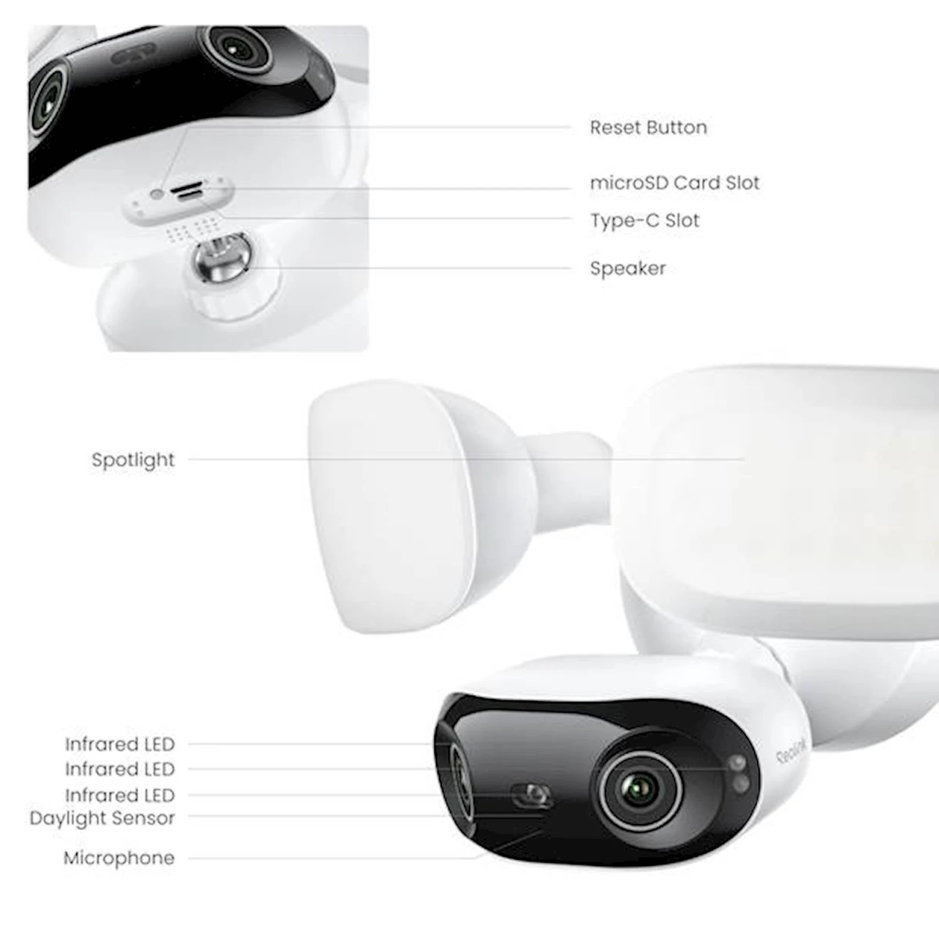 Reolink Ip Kamera Elite Floodlight F751W 8MP 4K, 3000 lumena reflektori, 180° vidni ugao, 30m IR