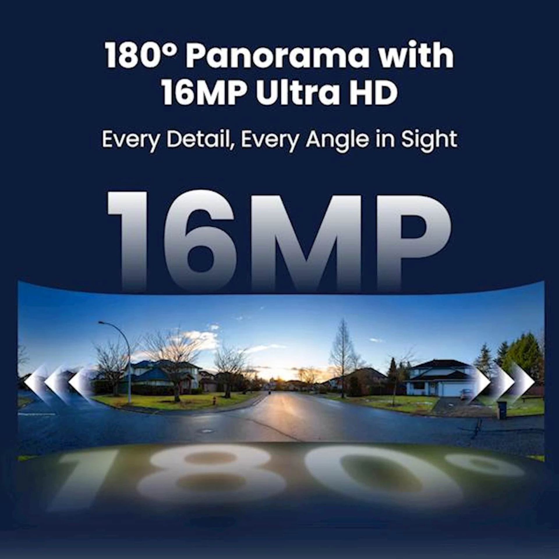 Reolink Ip Kamera Floodlight Elite PRO F760P 16MP 4K, vidni ugao 180°, Reflektori 2800 lumena, AI