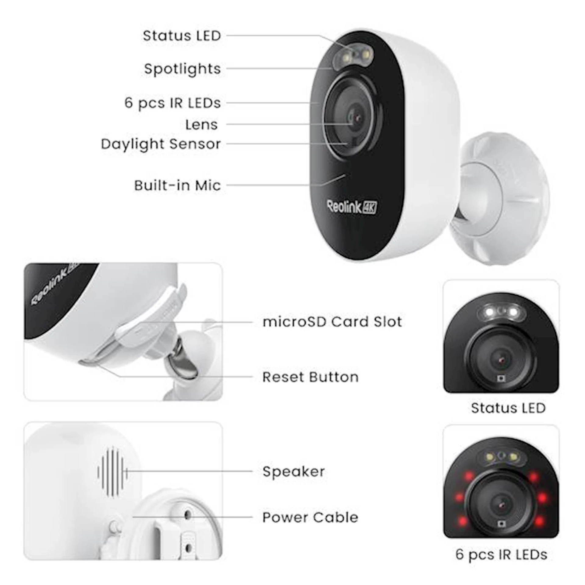 Reolink IP Kamera Lumus serija E450, 4K 8MP, IP65