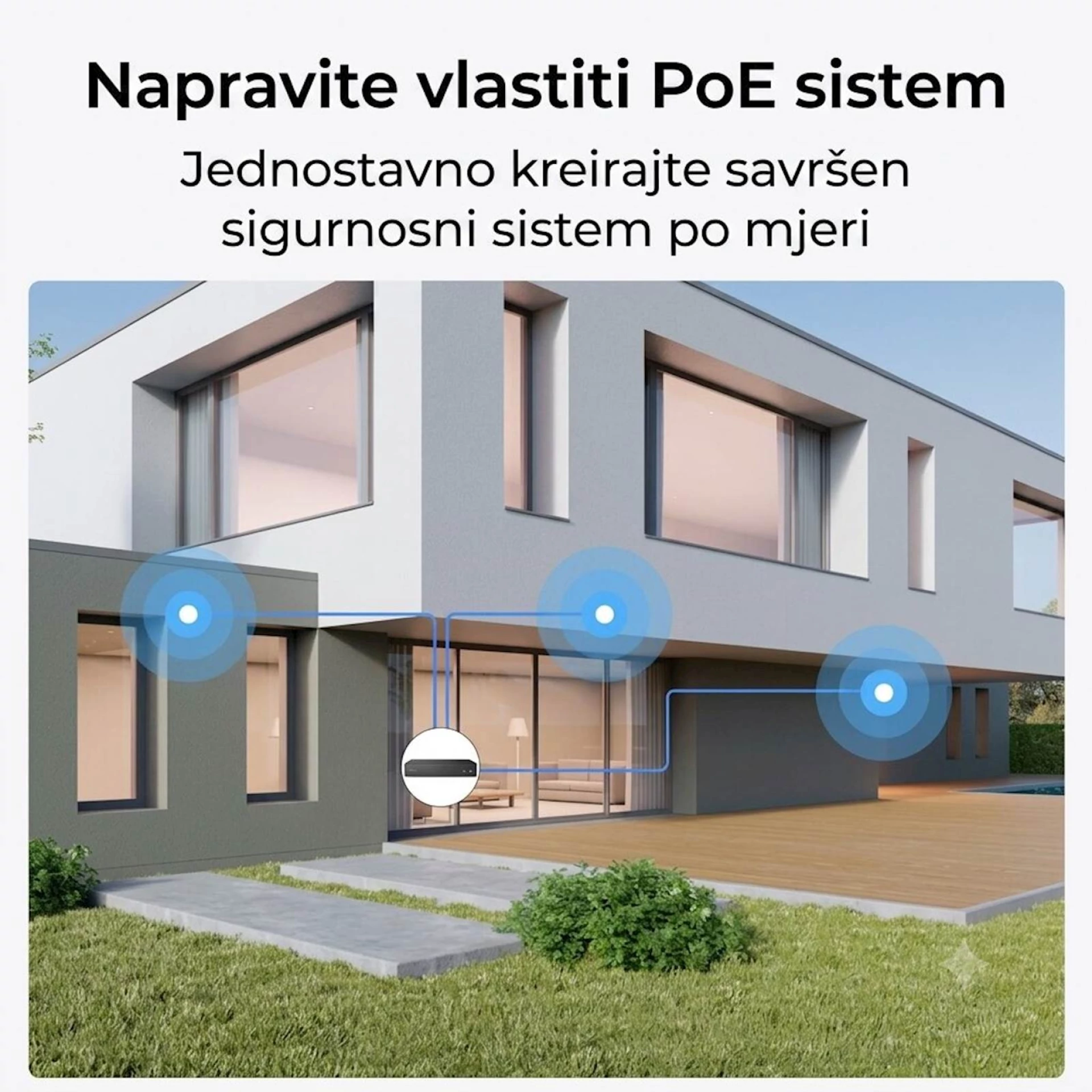 Reolink Ip Kamera serija P330P 4K, Zunanja, 180°, POE