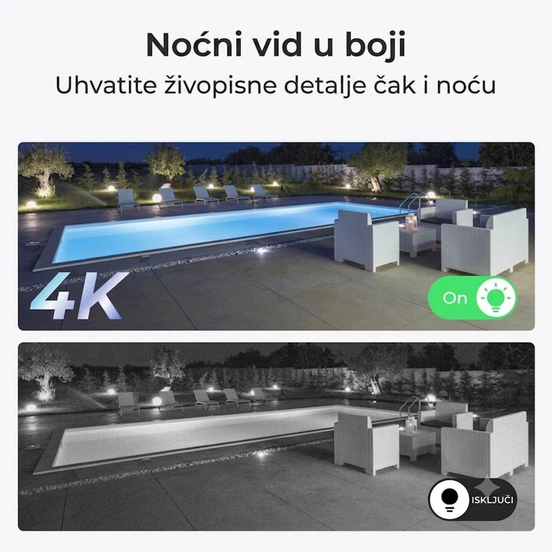 Reolink Ip Kamera serija P330P 4K, Zunanja, 180°, POE