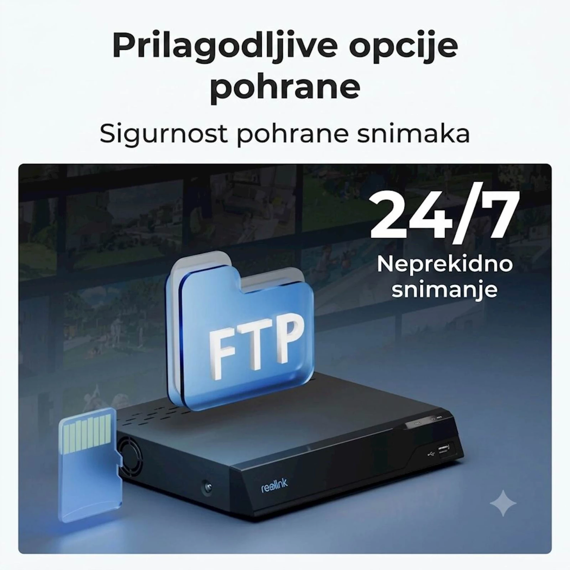 Reolink Ip Kamera serija P330P 4K, Zunanja, 180°, POE