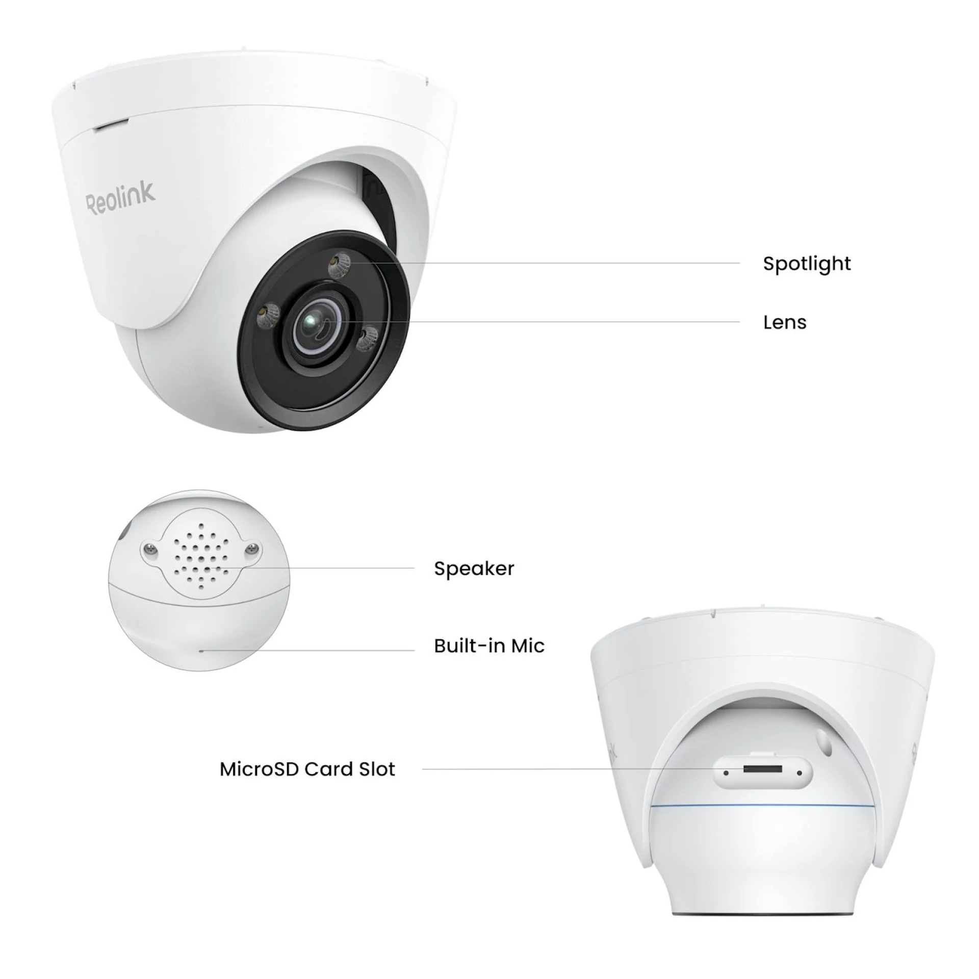Reolink Ip Kamera serija P335X POE, 4K, 8MP, POE, ColorX, HDR