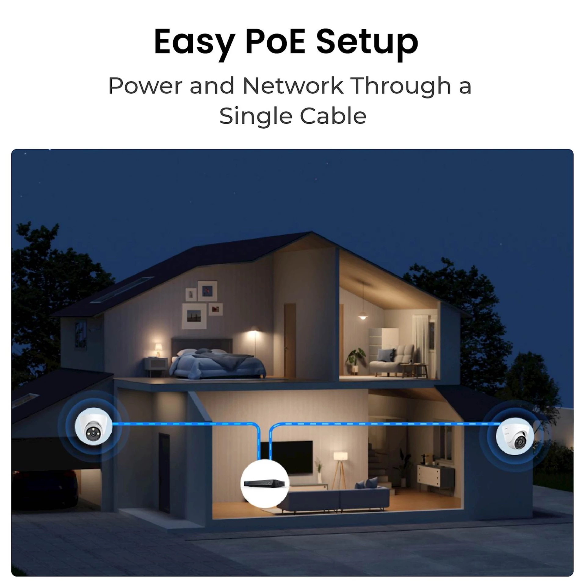Reolink Ip Kamera serija P335X POE, 4K, 8MP, POE, ColorX, HDR