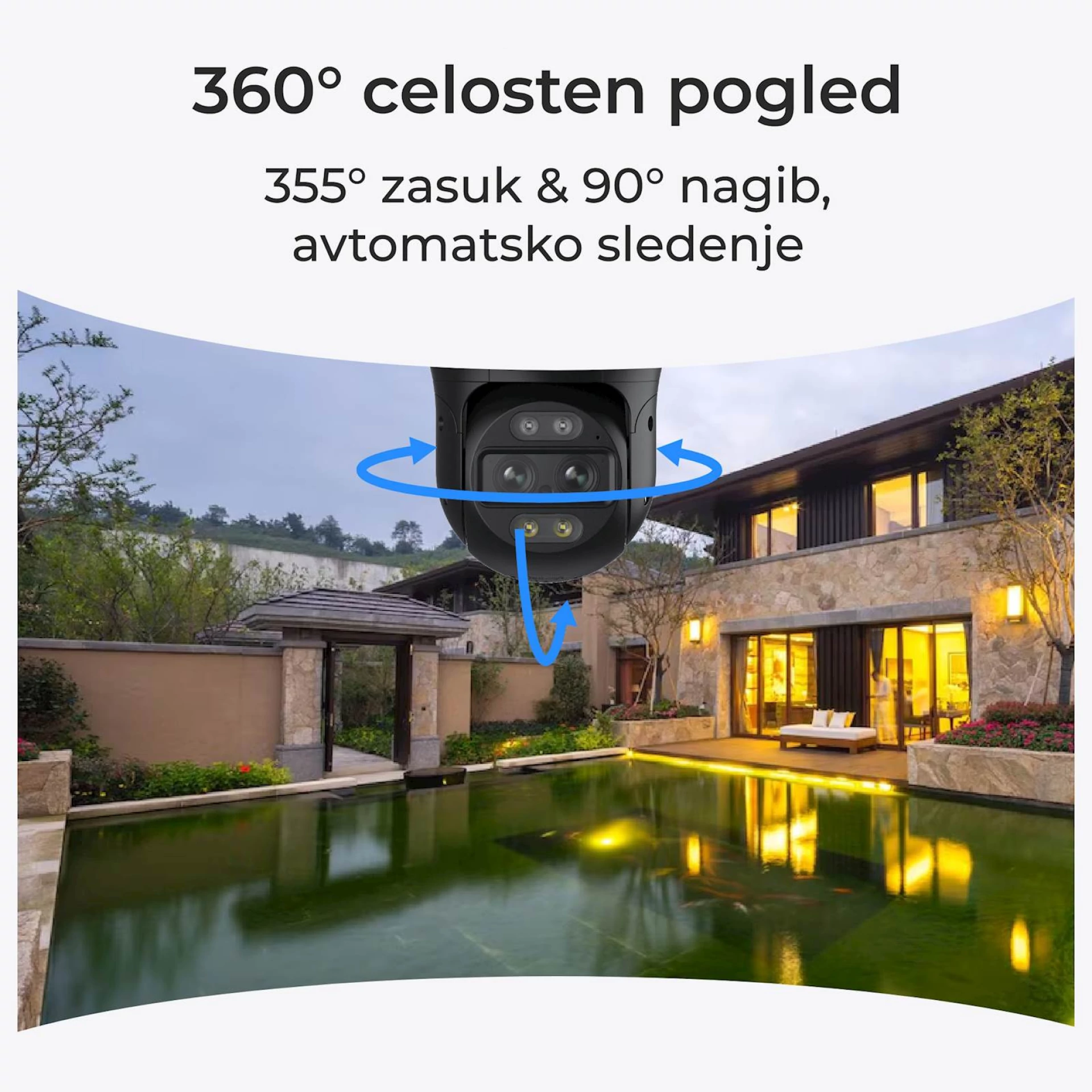 Reolink IP Kamera Trackmix Serija P760 4K, Dvojna leća, POE