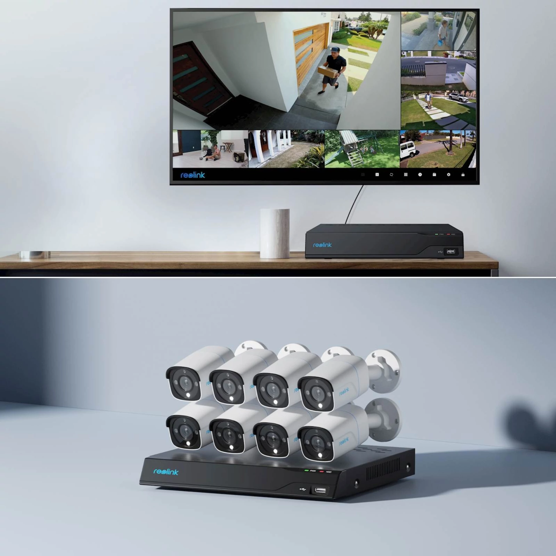 Reolink NVR snimač NVS16-12MB8 4K, 12MP, 16 kanalni NVR, 4TB HDD, 8x kamera POE