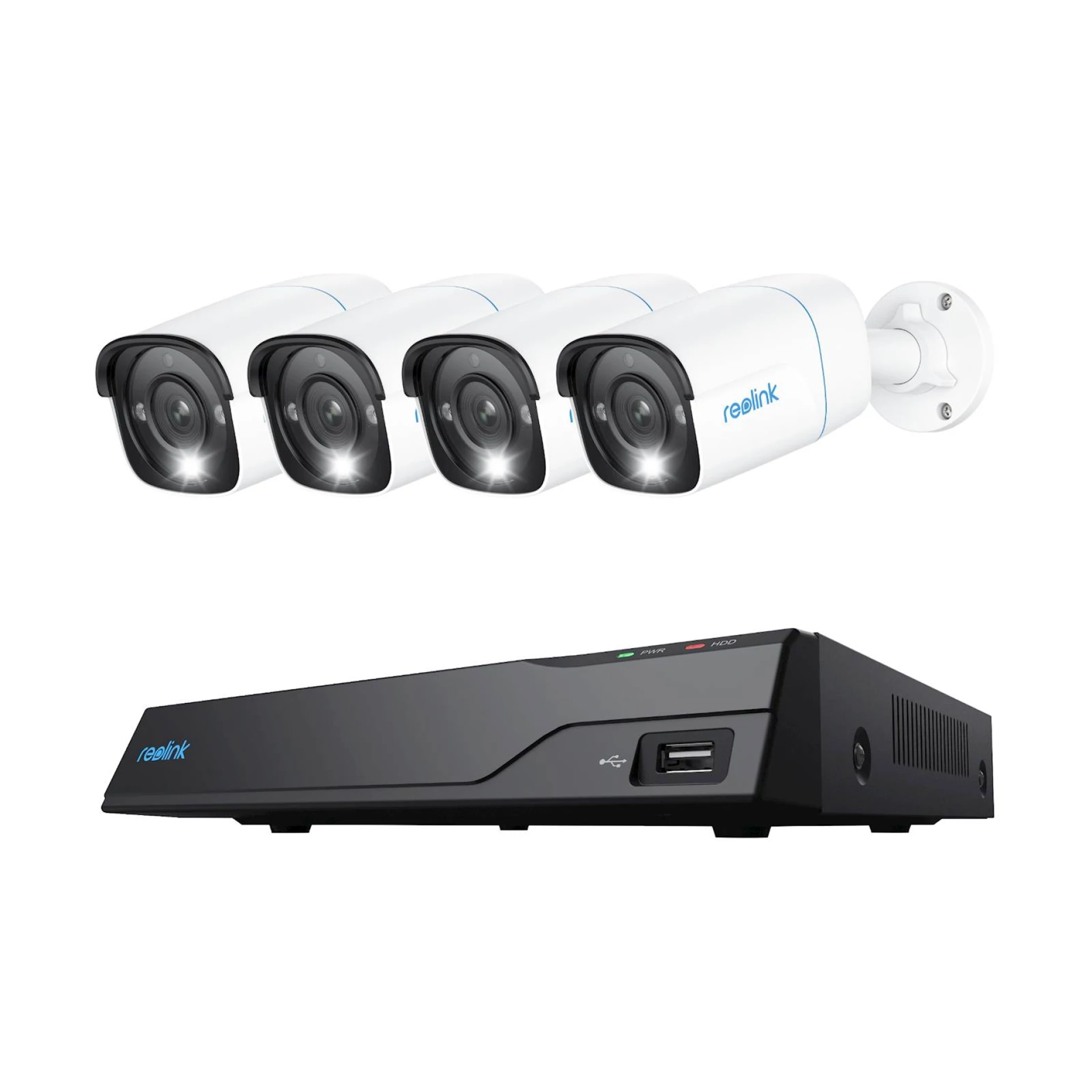 REOLINK NVR SNIMAČ NVS8-8MB4 4K, 8 kanlalni NVR, 2TB HDD, 4x kamera