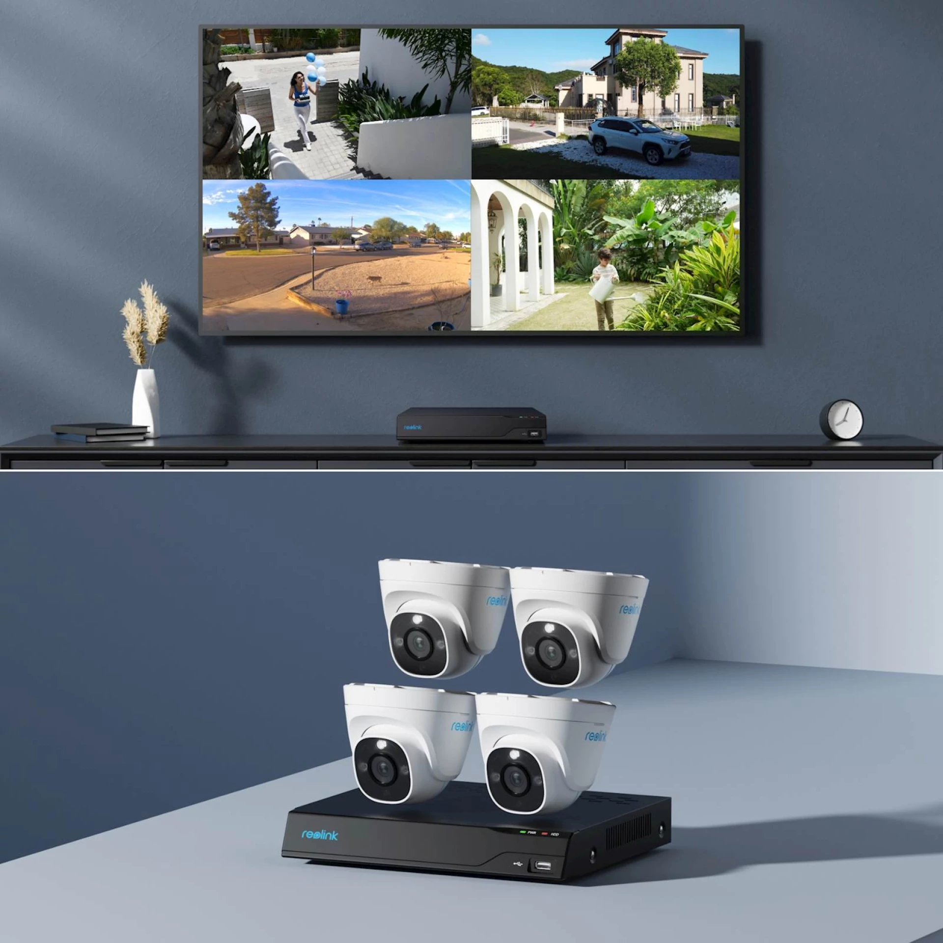 Reolink NVR snimač NVS8-8MD4 4K 8 kanalni NVR. 2TB HDD, 4x kamera POE 8 MP
