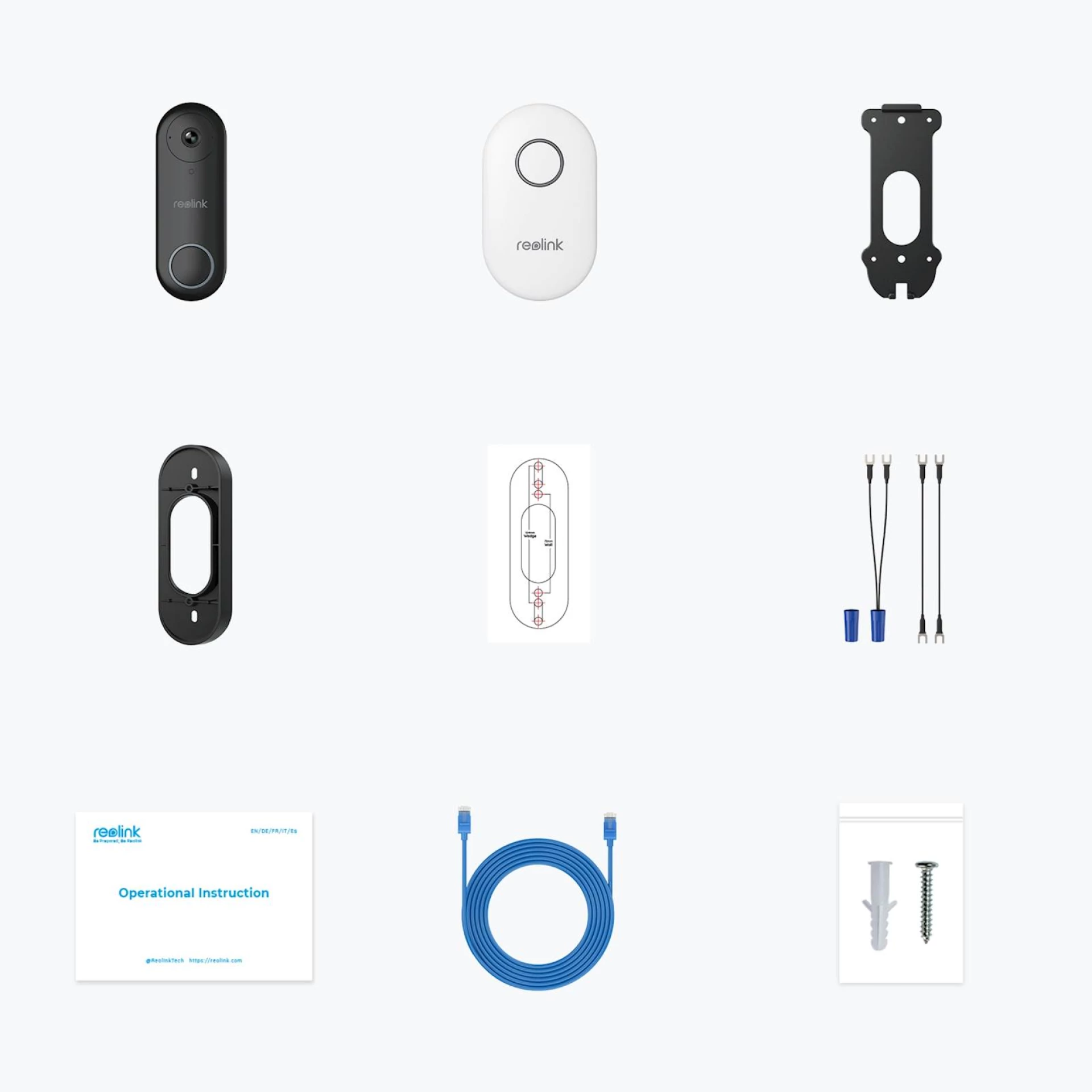 Reolink Smart Doorbell kamera D340P, 2K+, PoE