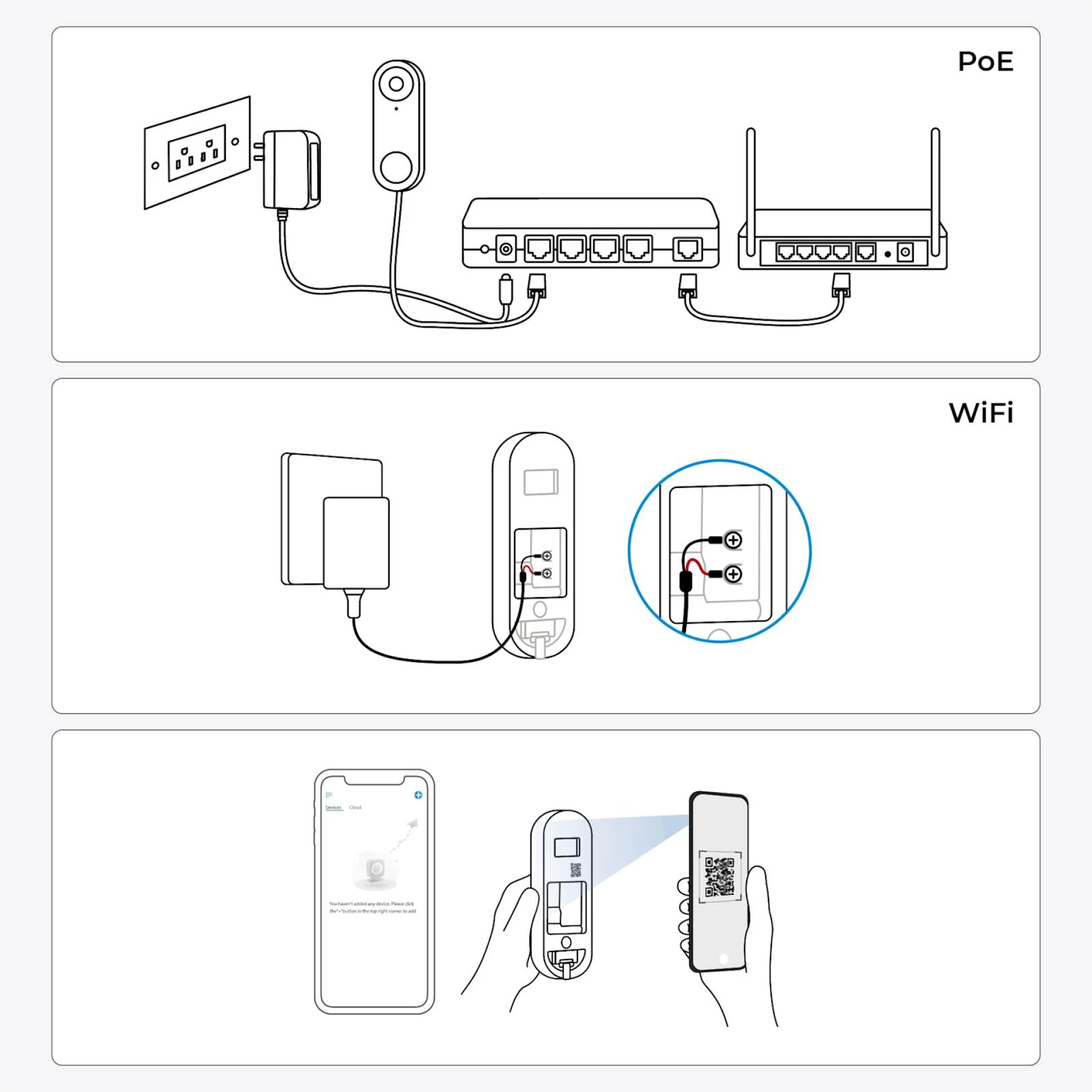 Reolink Smart Doorbell kamera D340P, 2K+, PoE