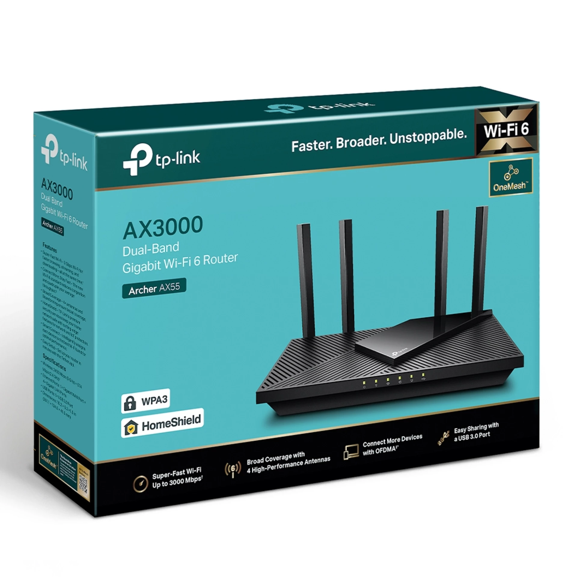 Ruter TP-Link Archer AX55 Pro WiFi 6 Gigabit Router