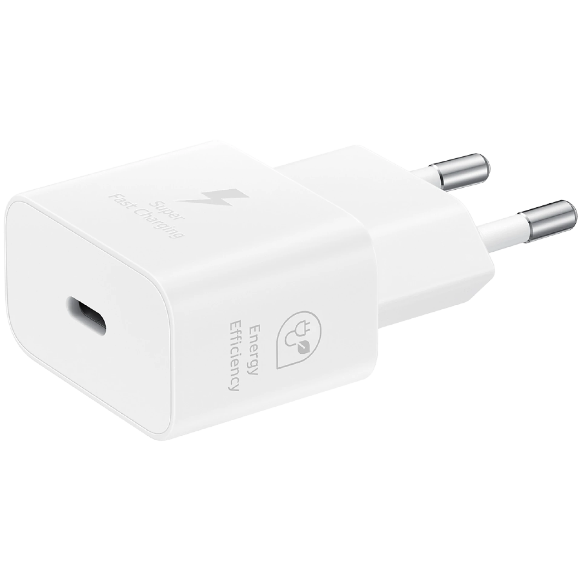 Samsung 25W Fast Charging USB-C Power Adapter White (cable not included)