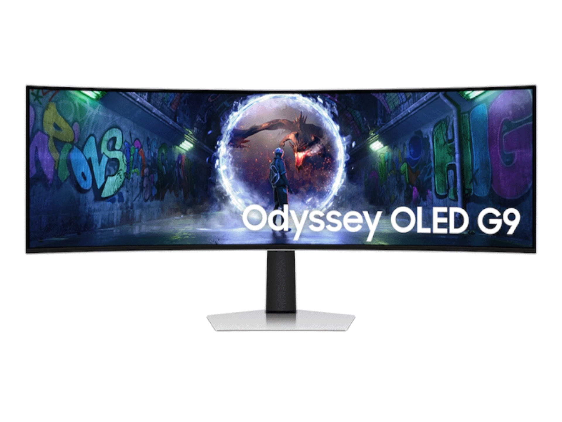 Samsung 49" OLED Monitor G93SD1800R, DQHD, 240Hz, 0.03msDP, HDMI, Micro HDMI, USB-C, HAS, Tilt