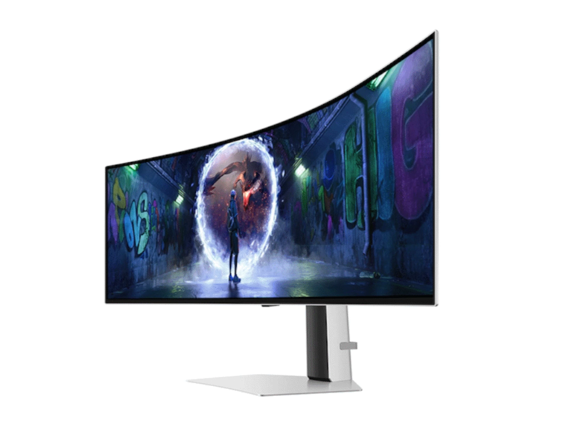 Samsung 49" OLED Monitor G93SD1800R, DQHD, 240Hz, 0.03msDP, HDMI, Micro HDMI, USB-C, HAS, Tilt