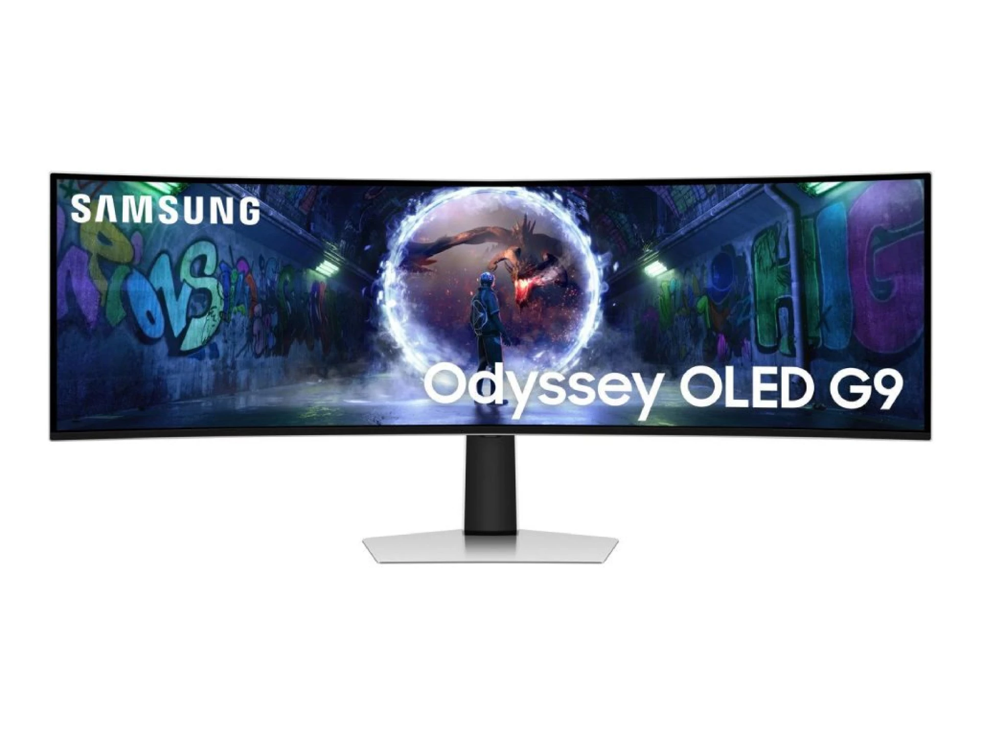 Samsung 49" OLED Monitor G93SD1800R, DQHD, 240Hz, 0.03msDP, HDMI, Micro HDMI, USB-C, HAS, Tilt