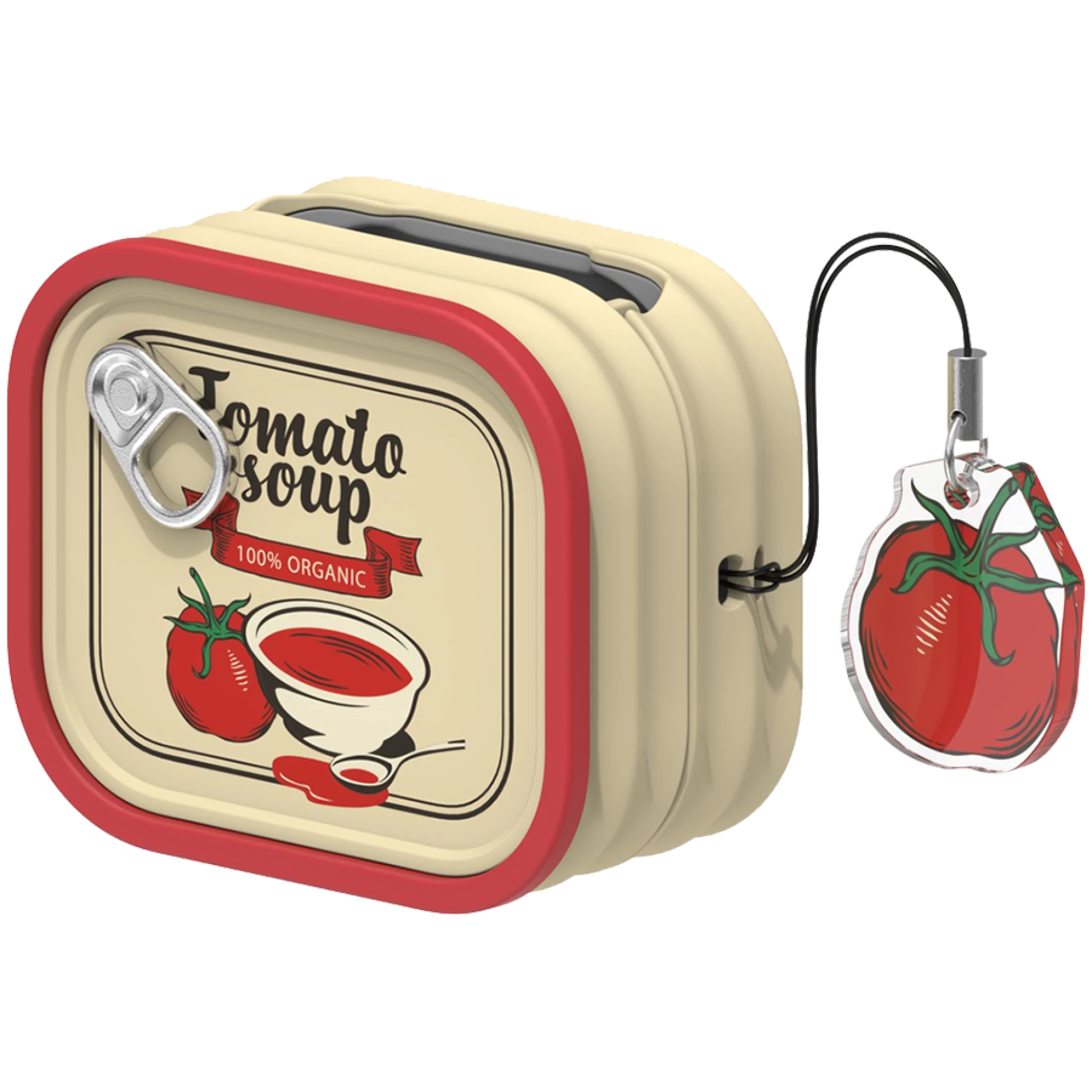 Samsung Galaxy Buds4 / Buds4 Pro Food Can Case Red