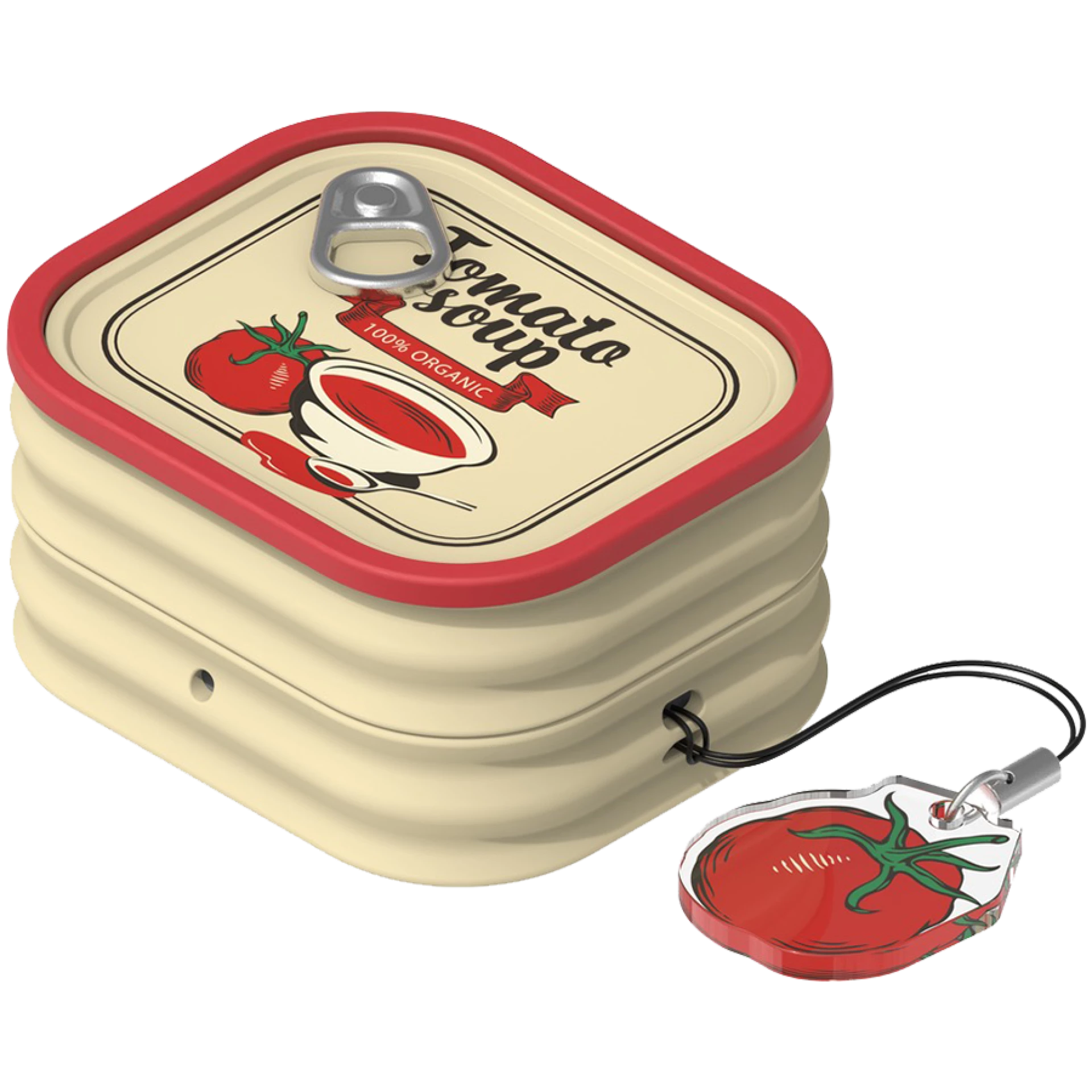 Samsung Galaxy Buds4 / Buds4 Pro Food Can Case Red