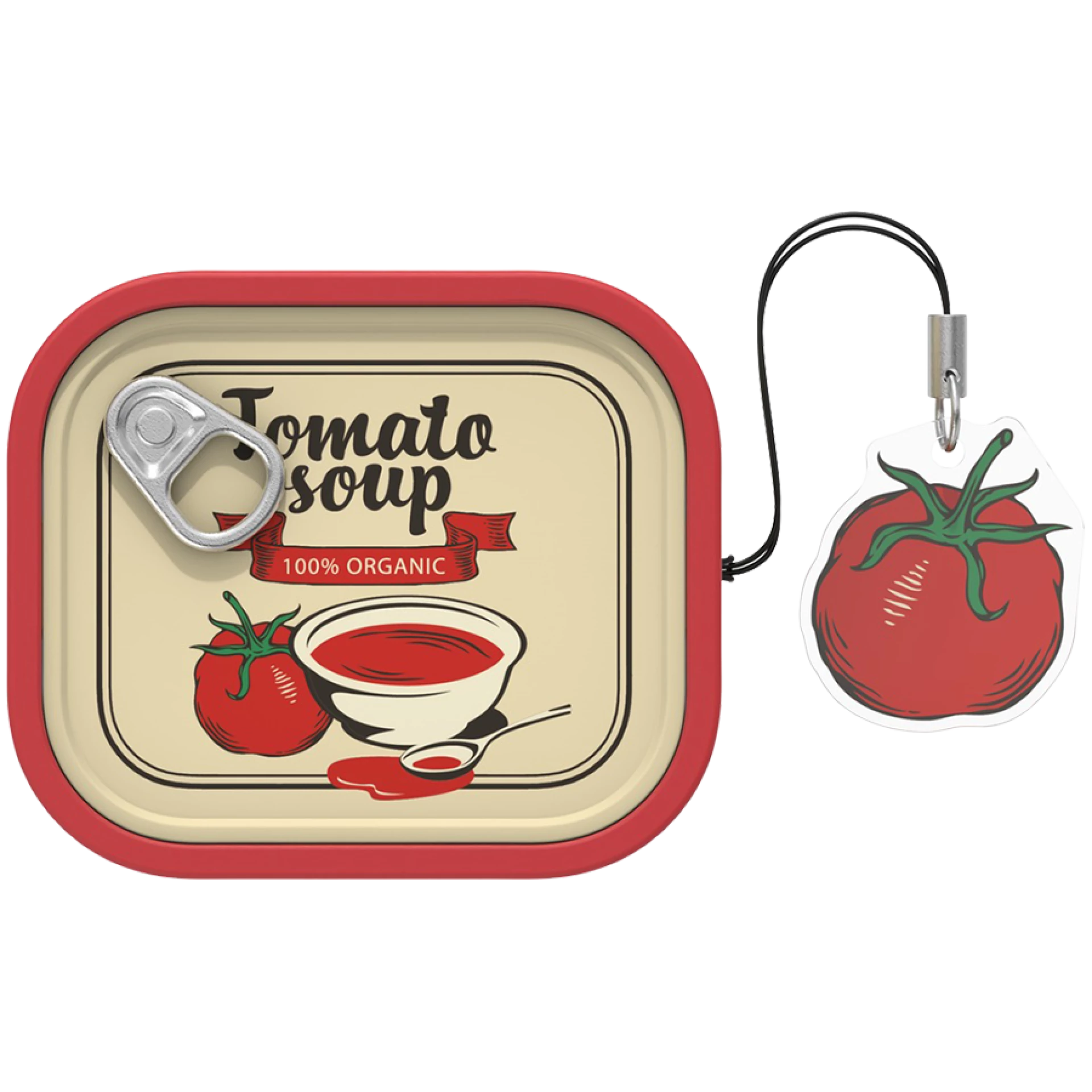 Samsung Galaxy Buds4 / Buds4 Pro Food Can Case Red