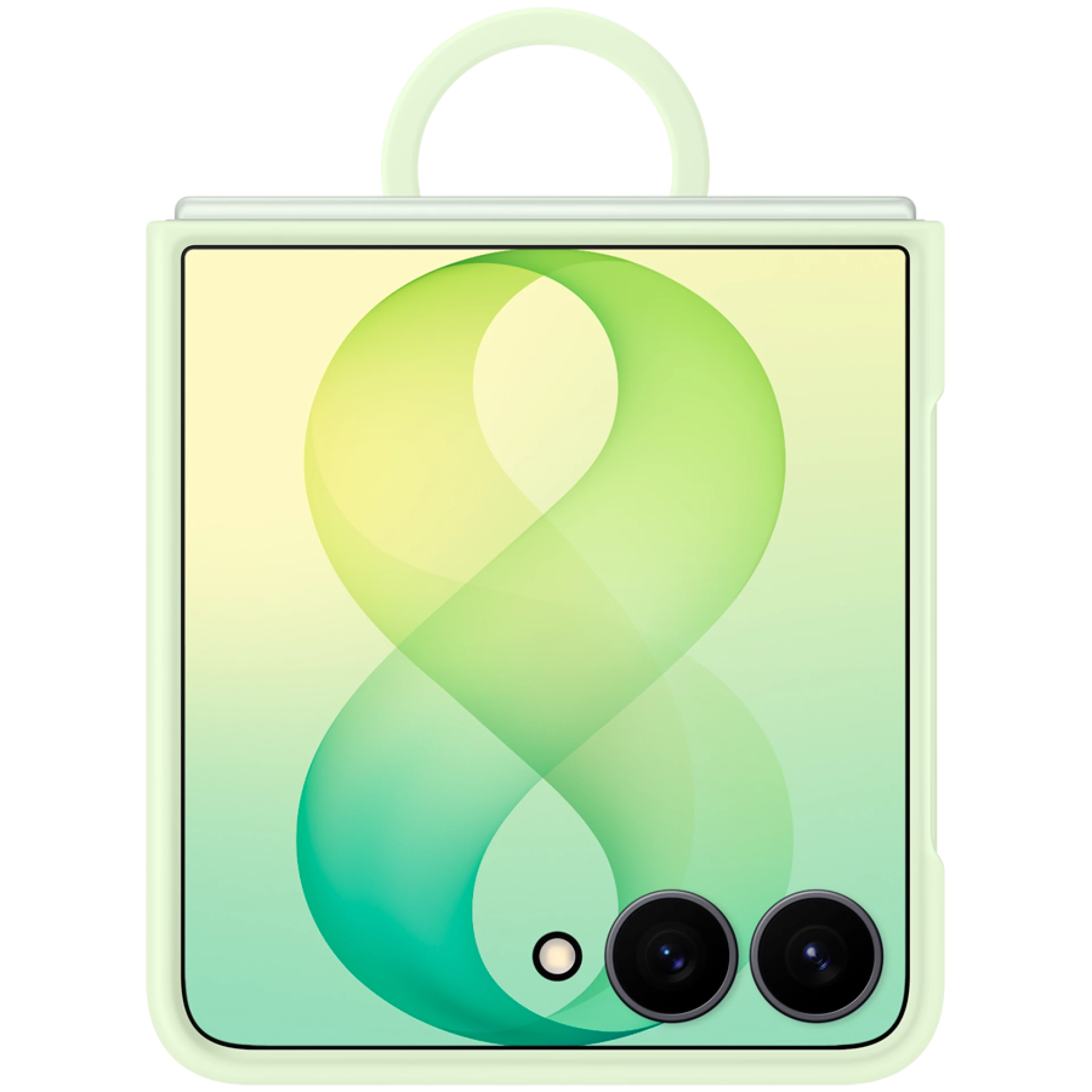 Samsung Galaxy Flip8 Silicone Ring Magnet Case Green