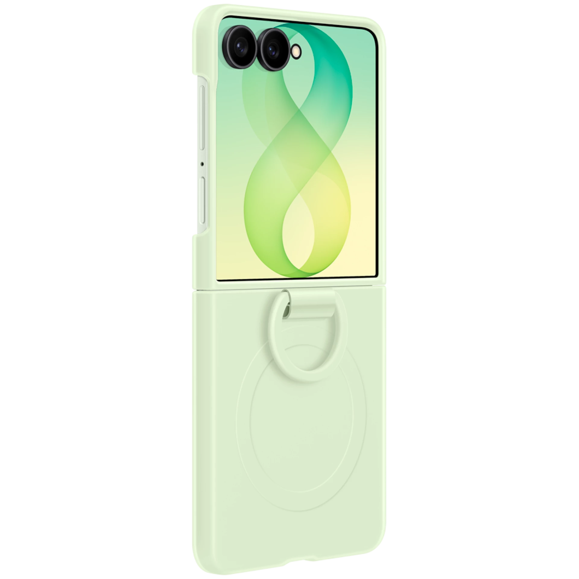 Samsung Galaxy Flip8 Silicone Ring Magnet Case Green