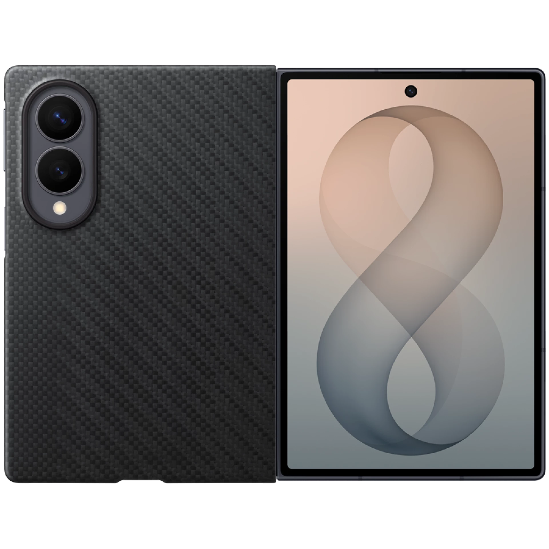 Samsung Galaxy Fold8 Carbon Magnet Case Black