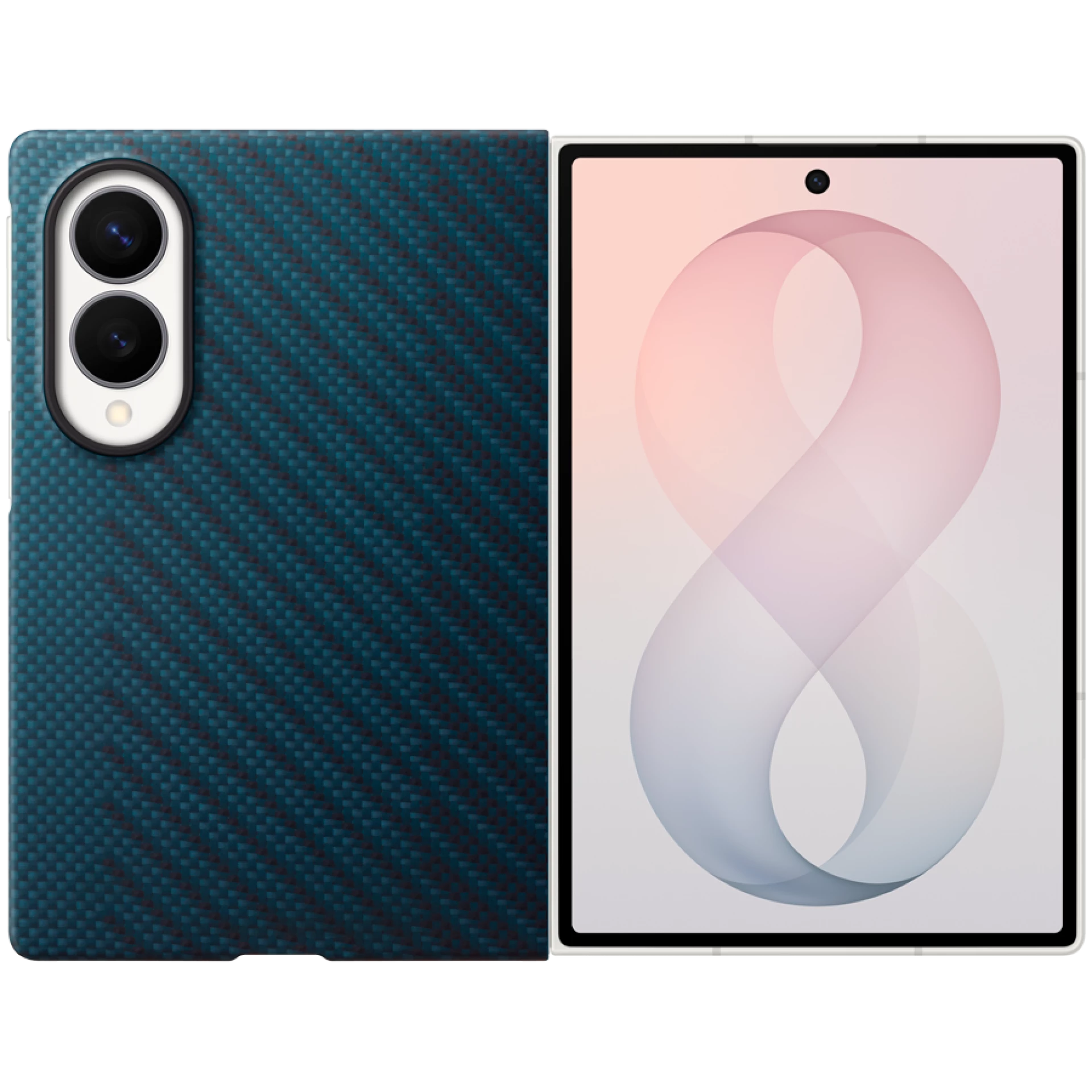 Samsung Galaxy Fold8 Carbon Magnet Case Navy