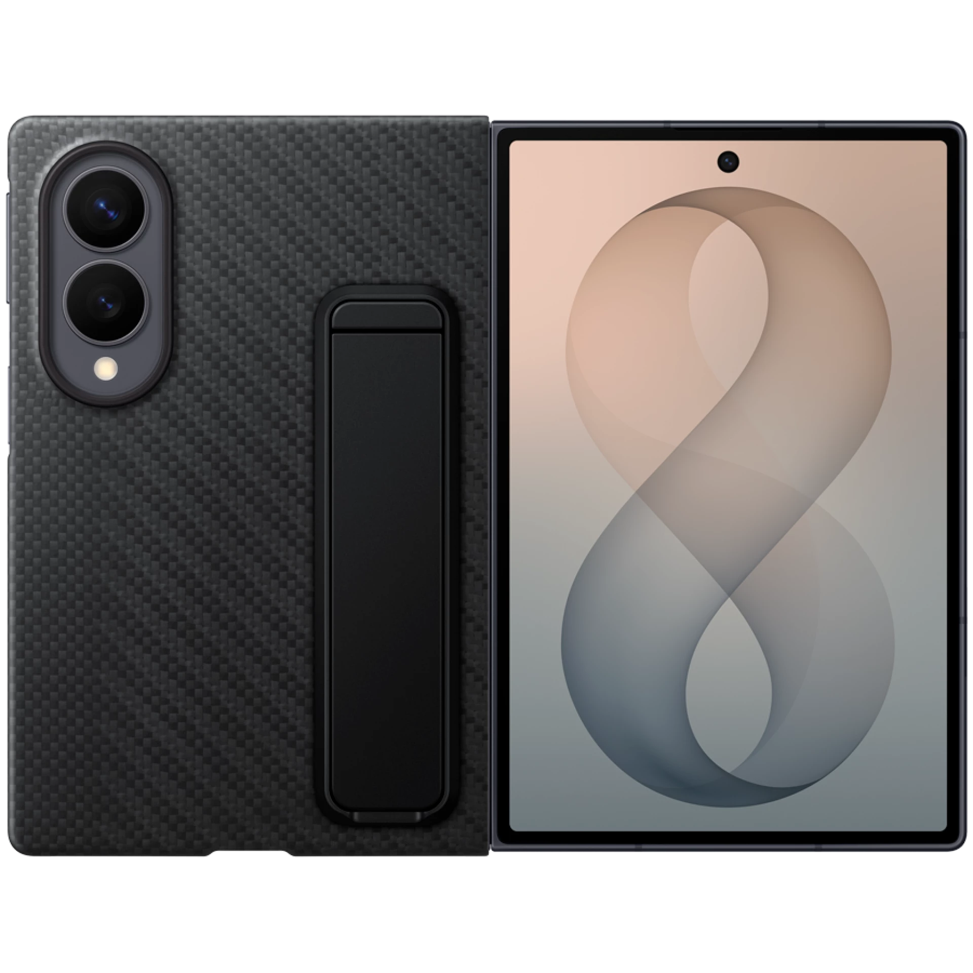 Samsung Galaxy Fold8 Carbon Standing Black