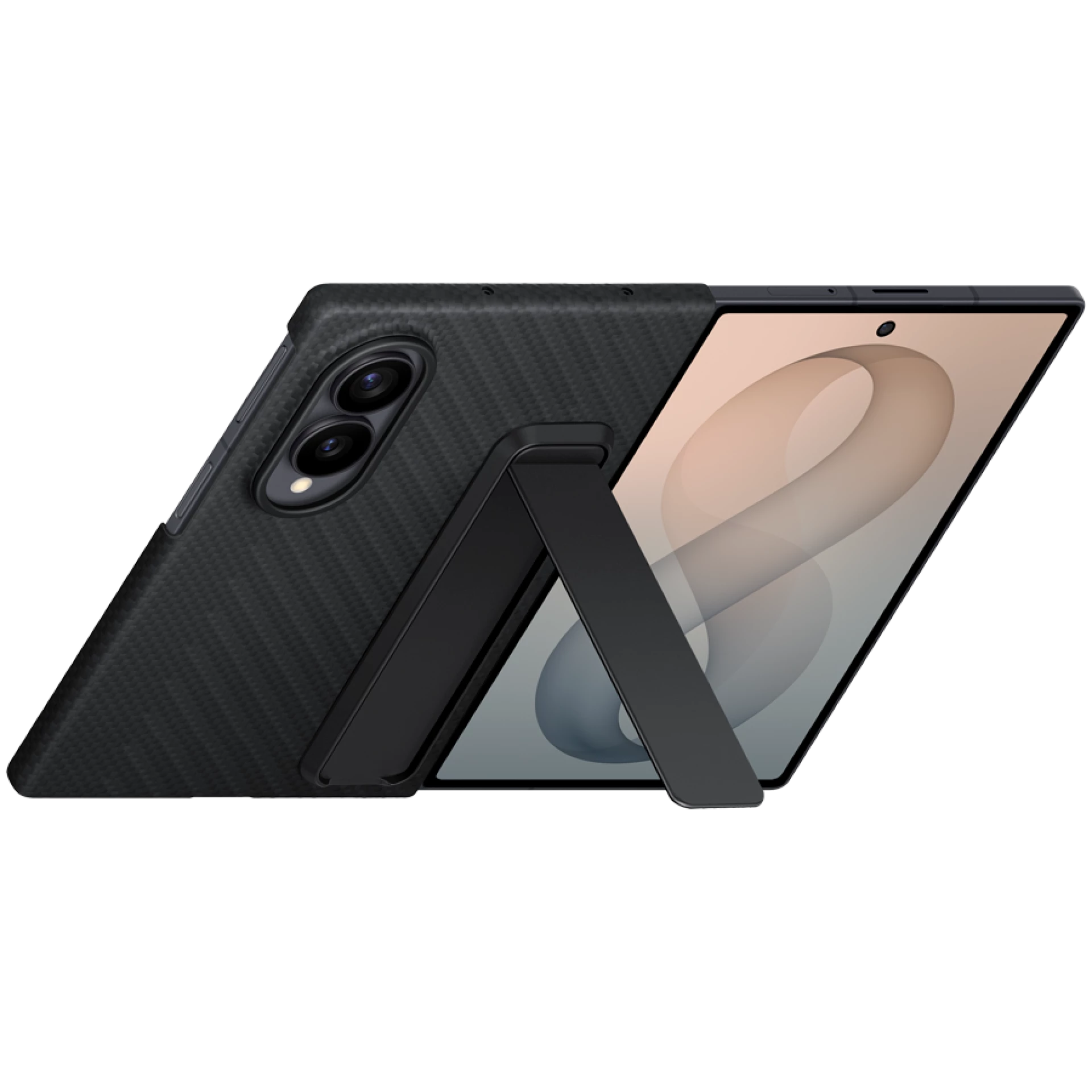 Samsung Galaxy Fold8 Carbon Standing Black