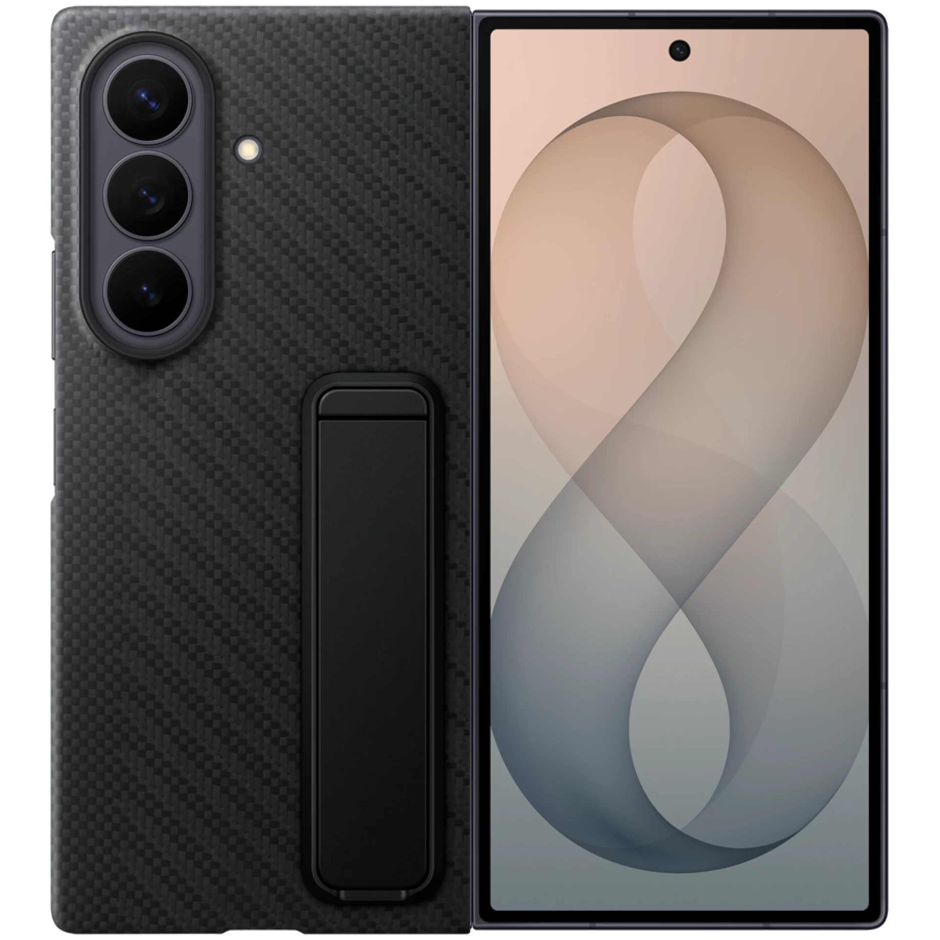 Samsung Galaxy Fold8 Ultra Carbon Standing Black