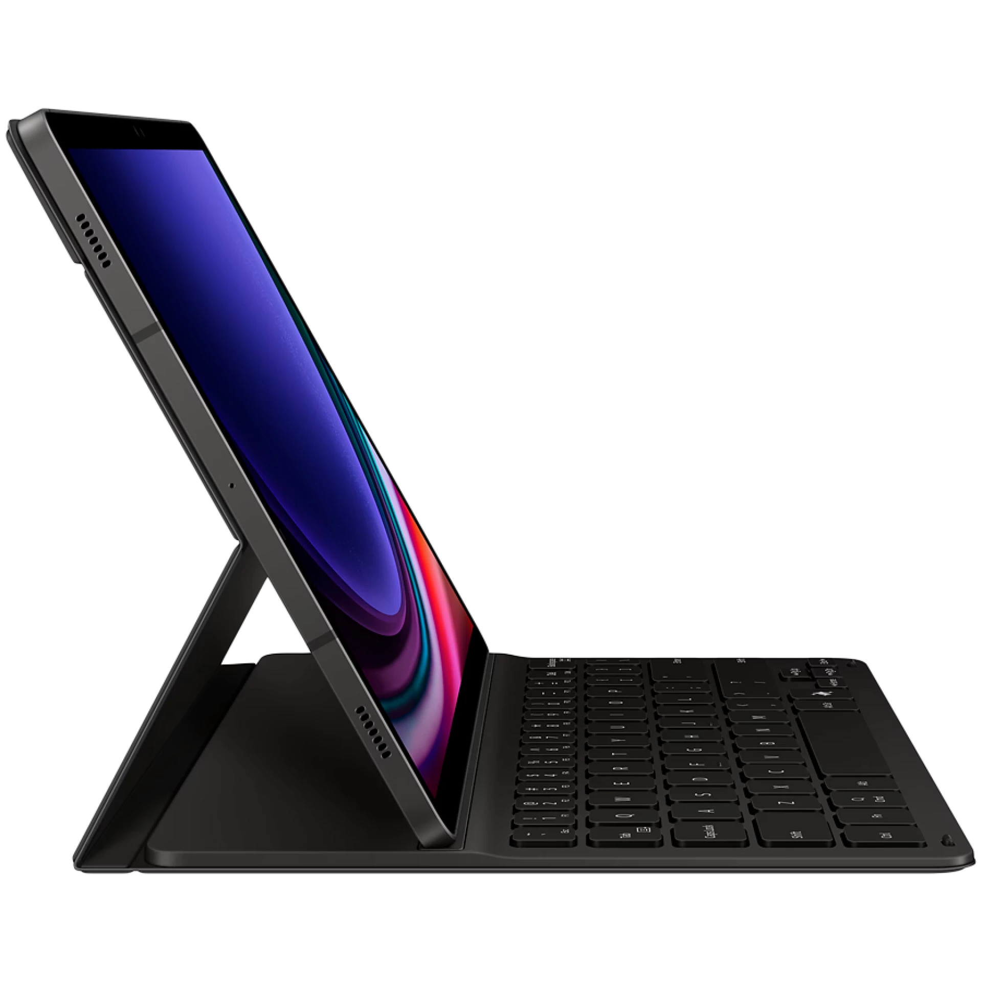 Samsung Galaxy Tab S9/S9 FE/S10 FE/S10 Lite Book Cover Keyboard Slim - AI Key Black