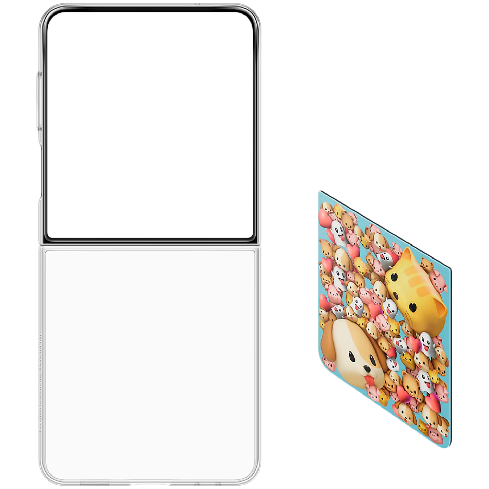 Samsung Galaxy Z Flip7 Flipsuit Case Transparent