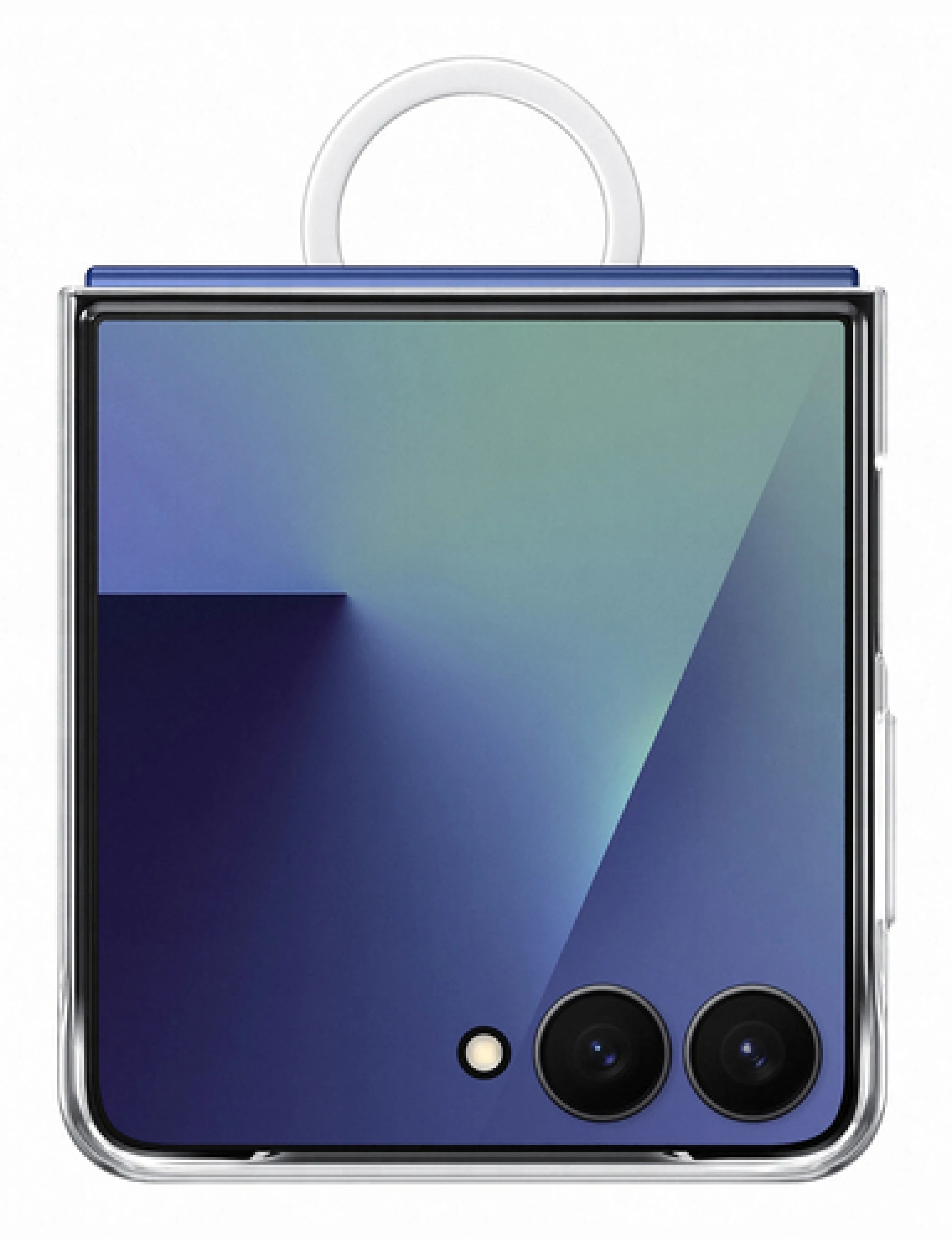 Samsung Galaxy Z Flip7 Ring Case (Clear) Transparent