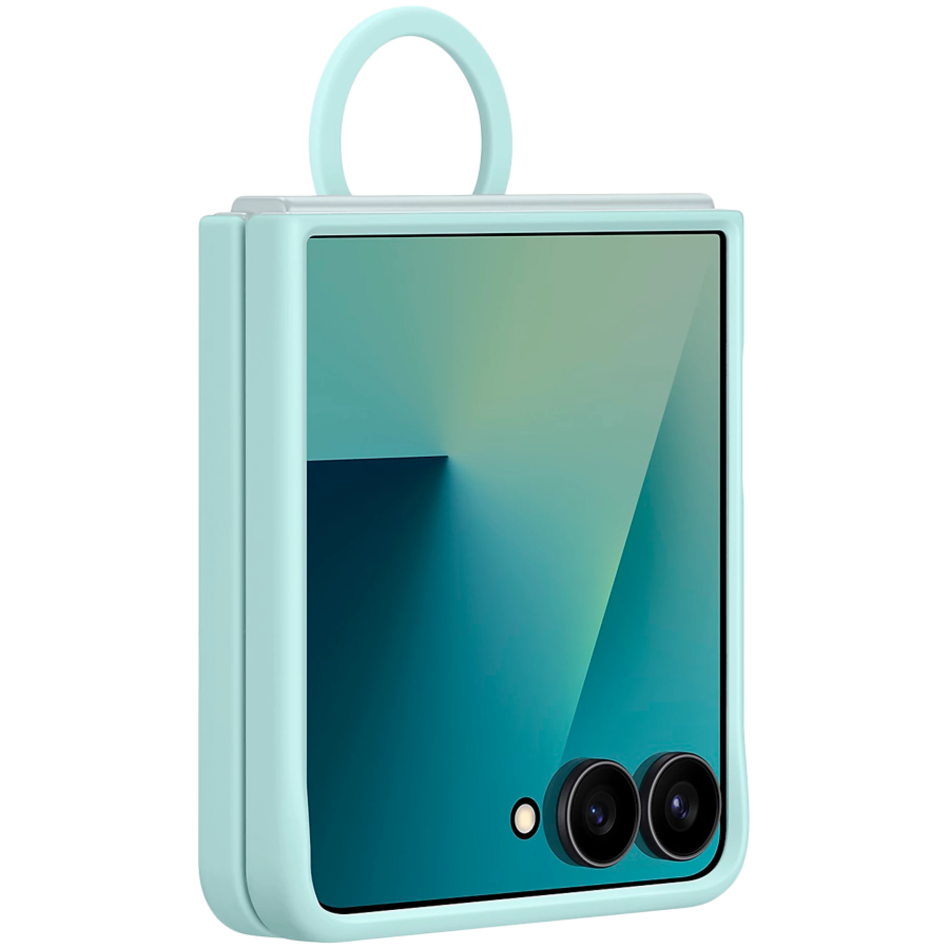 Samsung Galaxy Z Flip7 Ring Case (Silicone) Mint