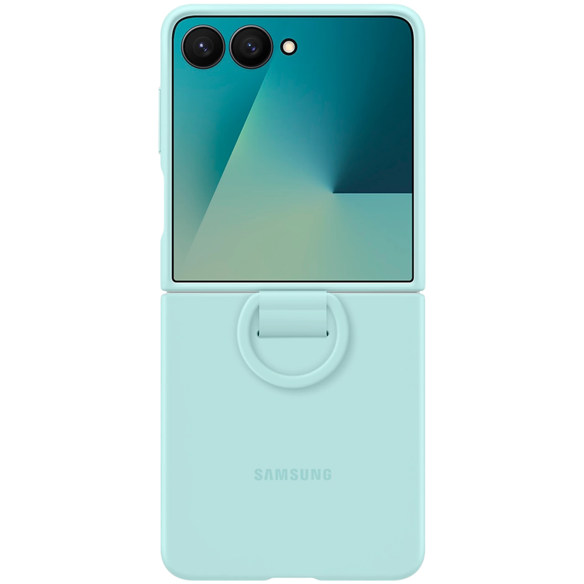 Samsung Galaxy Z Flip7 Ring Case (Silicone) Mint