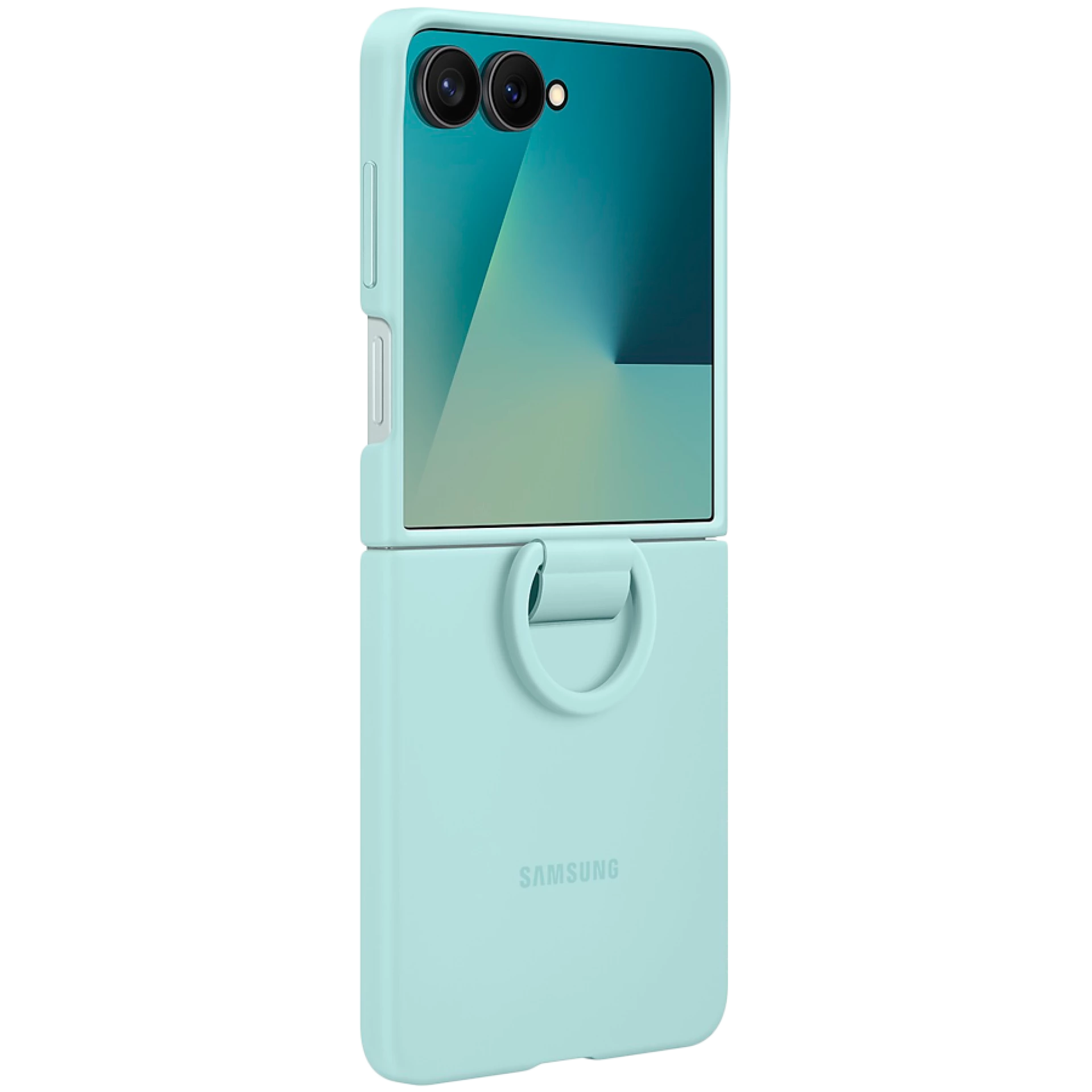 Samsung Galaxy Z Flip7 Ring Case (Silicone) Mint