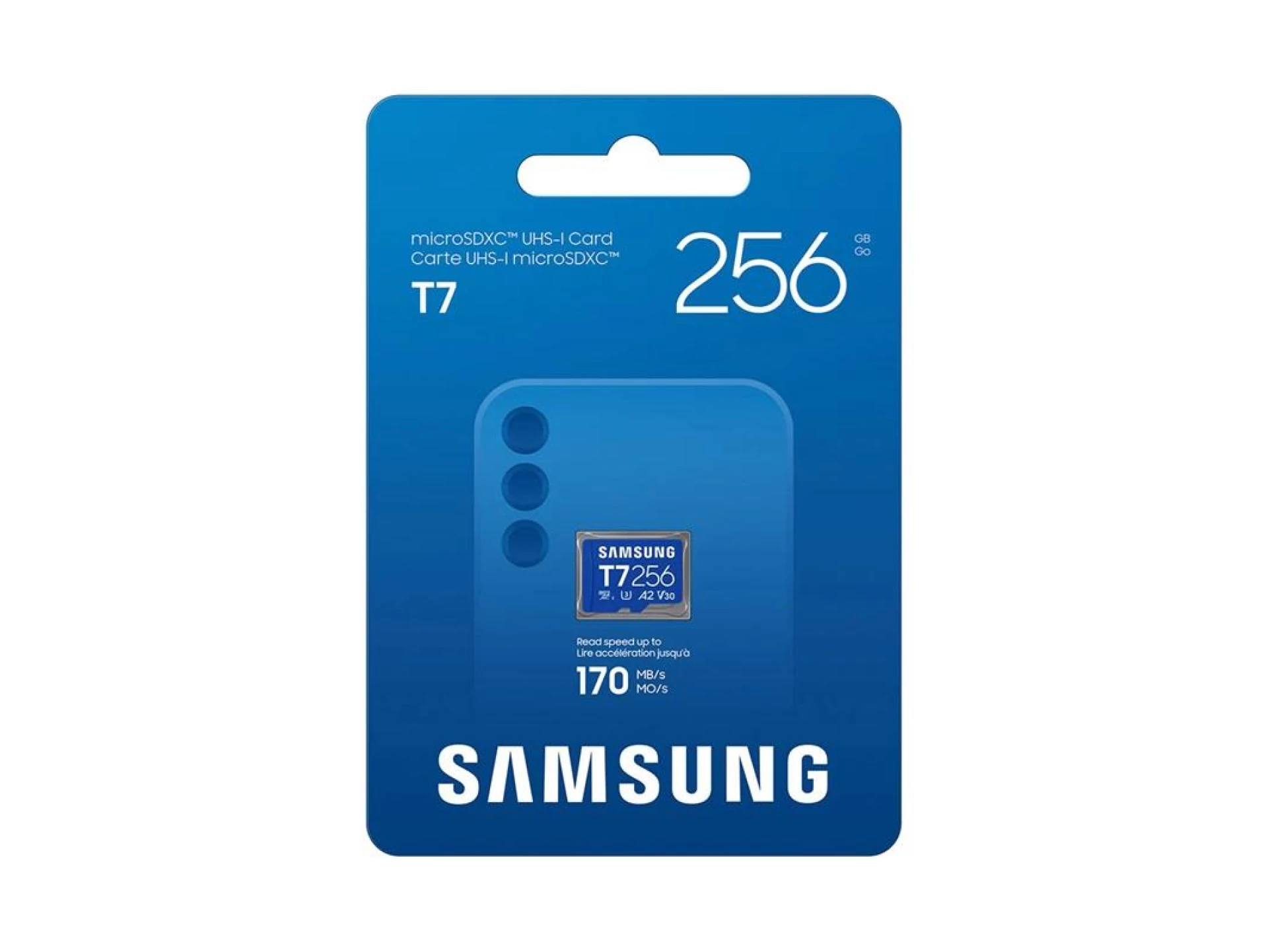 Samsung Micro SD 256GB T7Up to 170MBs