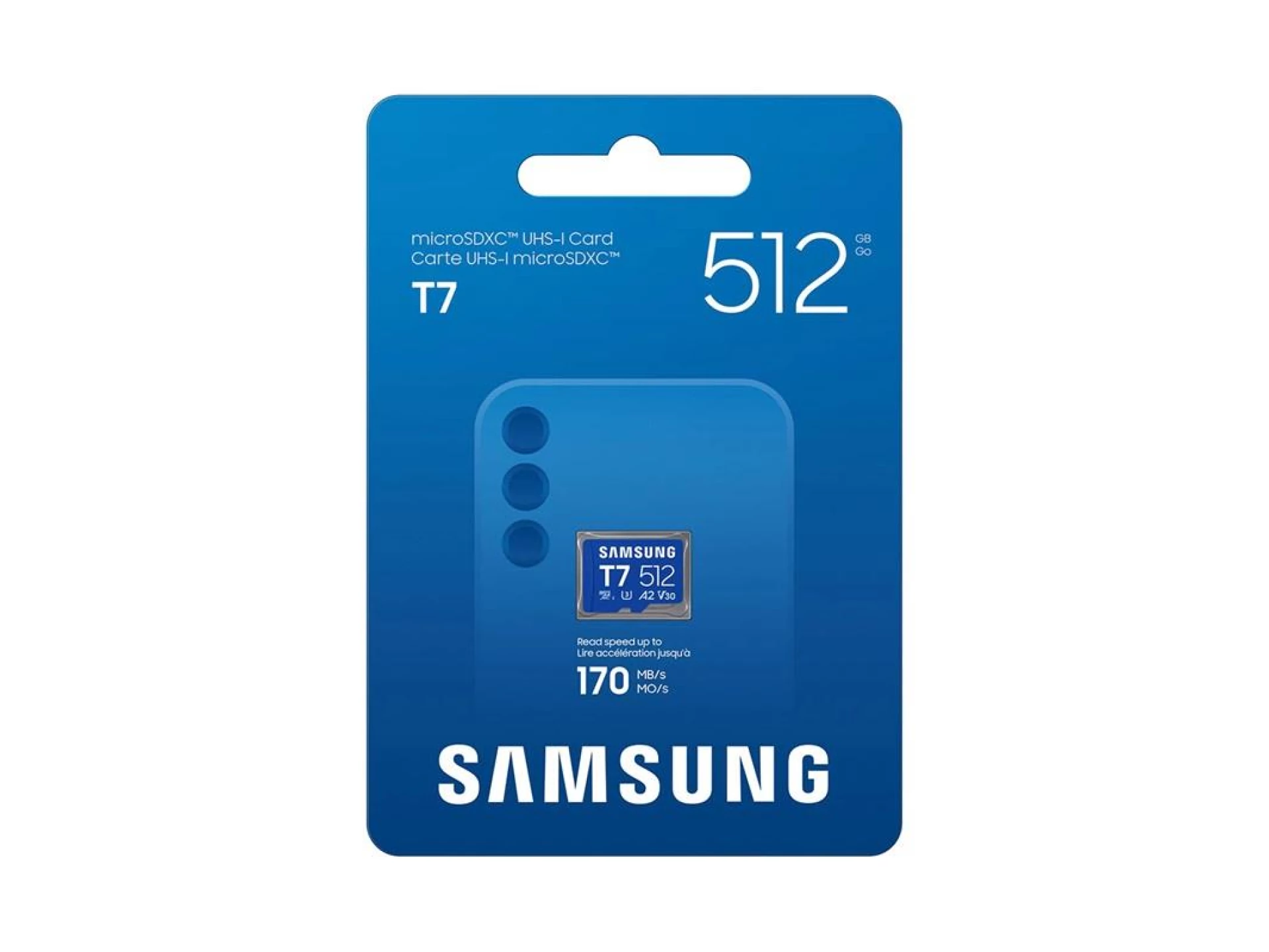 Samsung Micro SD 512GB T7Up to 170MBs