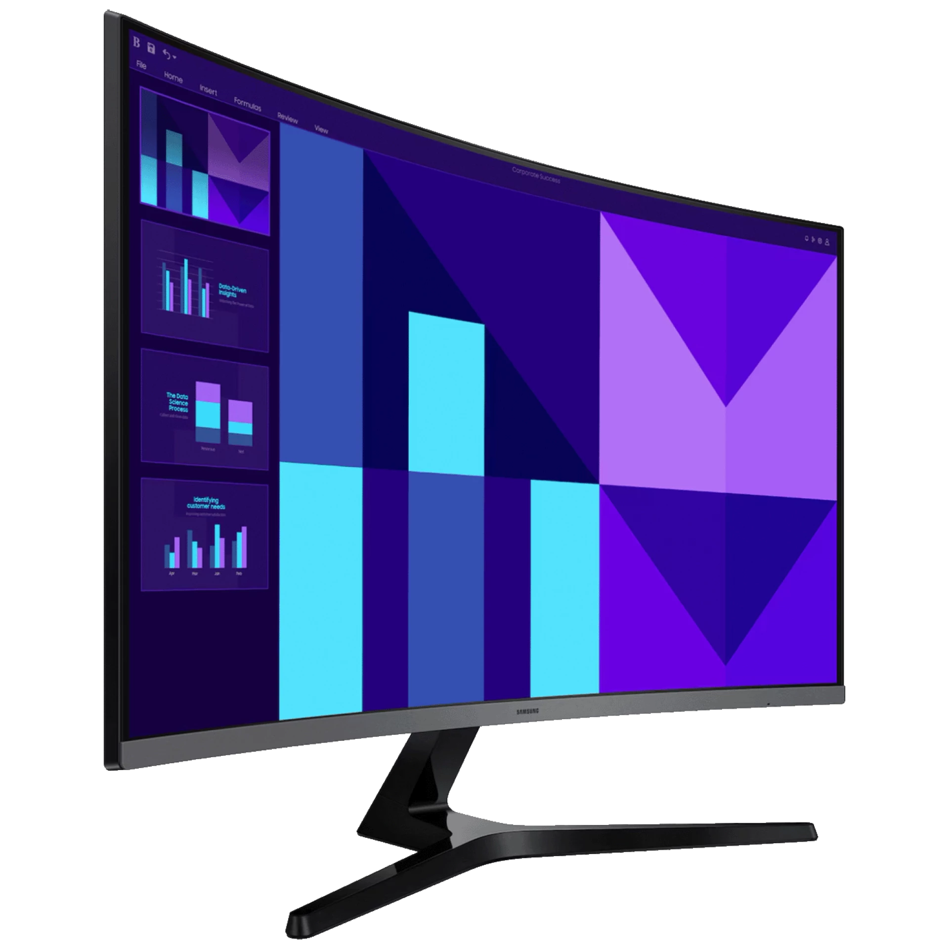 Samsung Monitor 32", Zakrivljeni, FullHD, Essential S3, HDMI, VGA - LS32D396GAUXEN