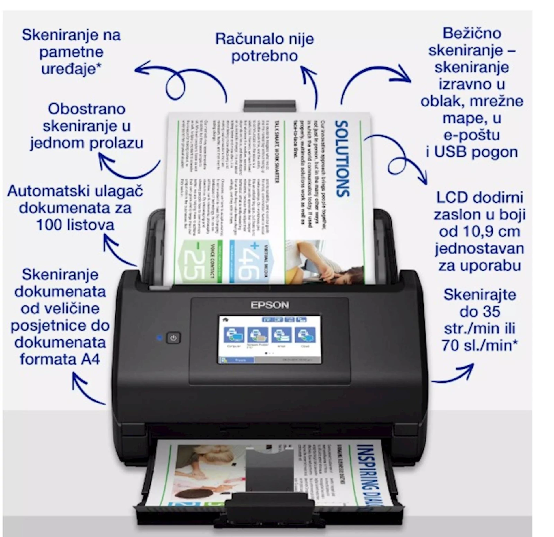 Skener Epson WORKFORCE ES-580W