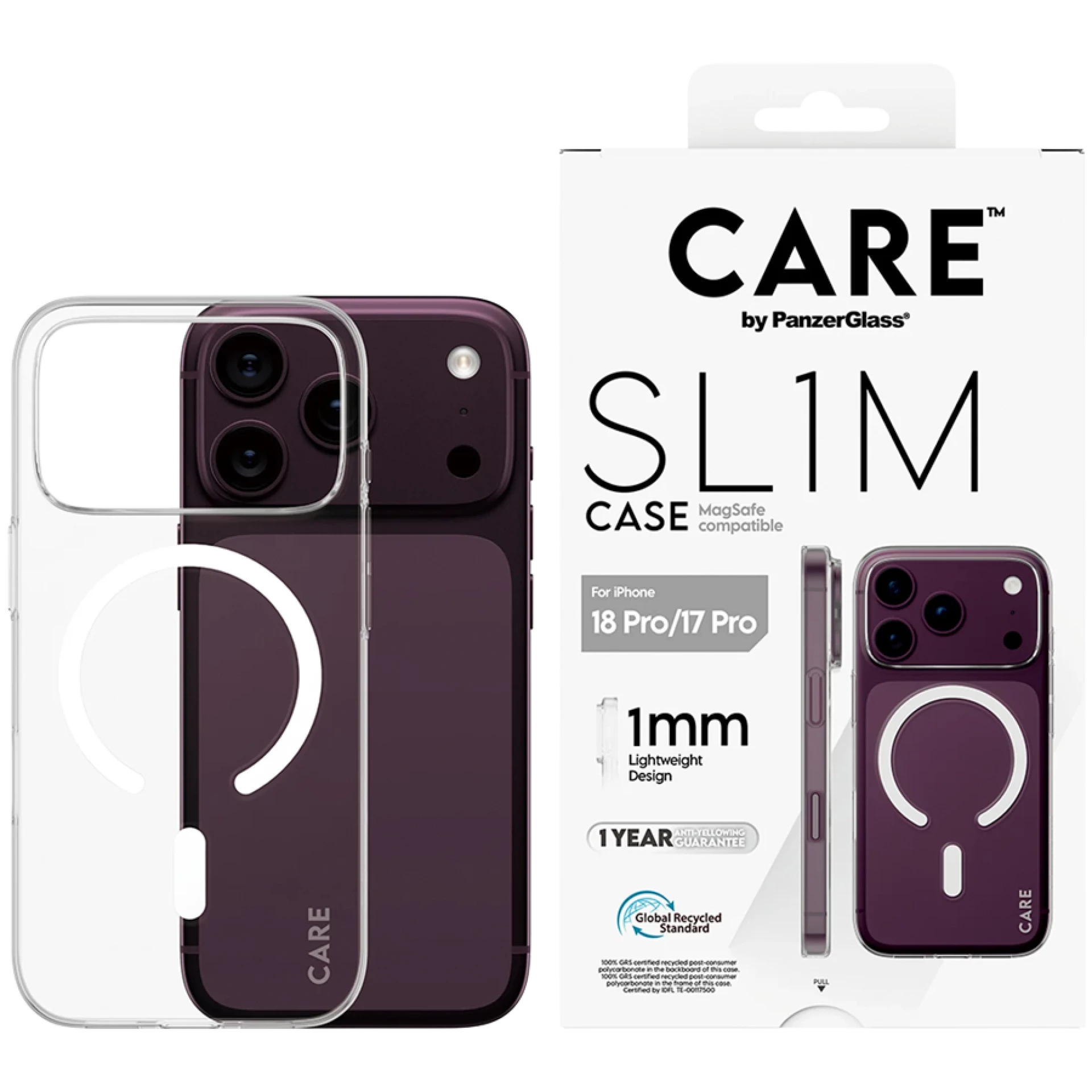 SL1M Case Transparent w. MagSafe iPhone 18 Pro