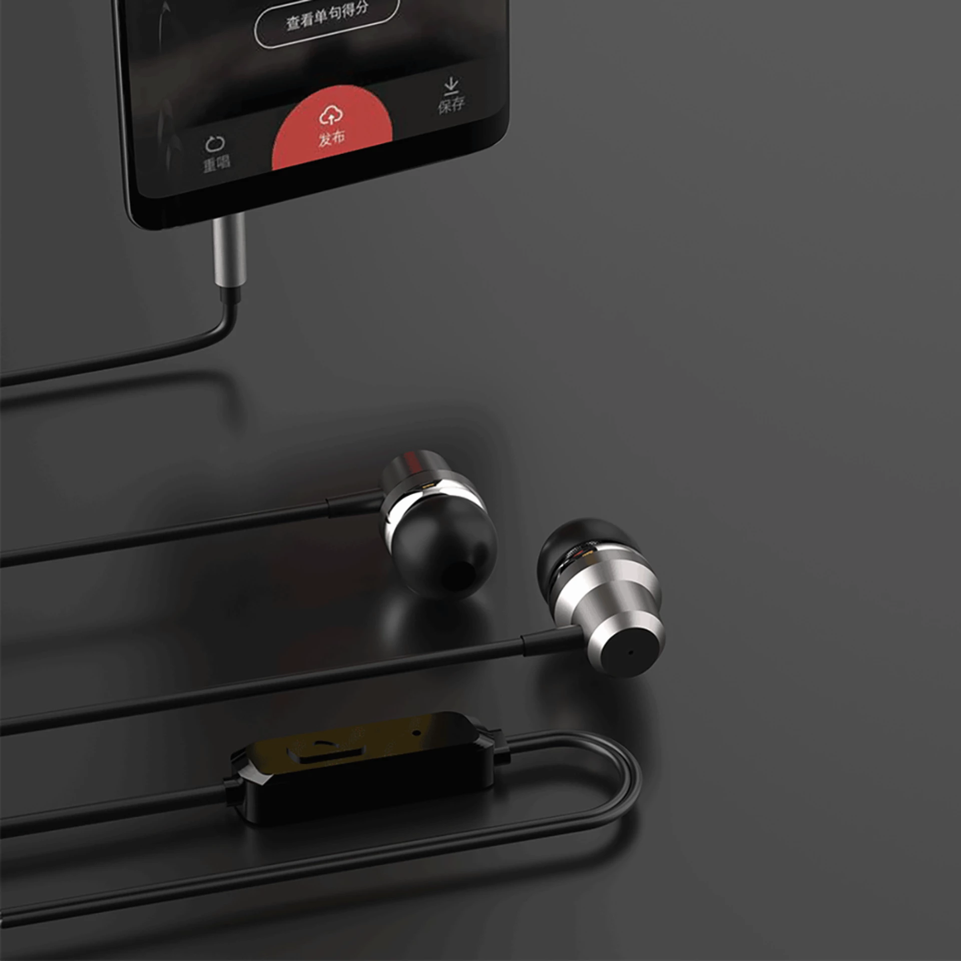 Slušalice Dudao X10PRO wired earphones 3.5mm crne