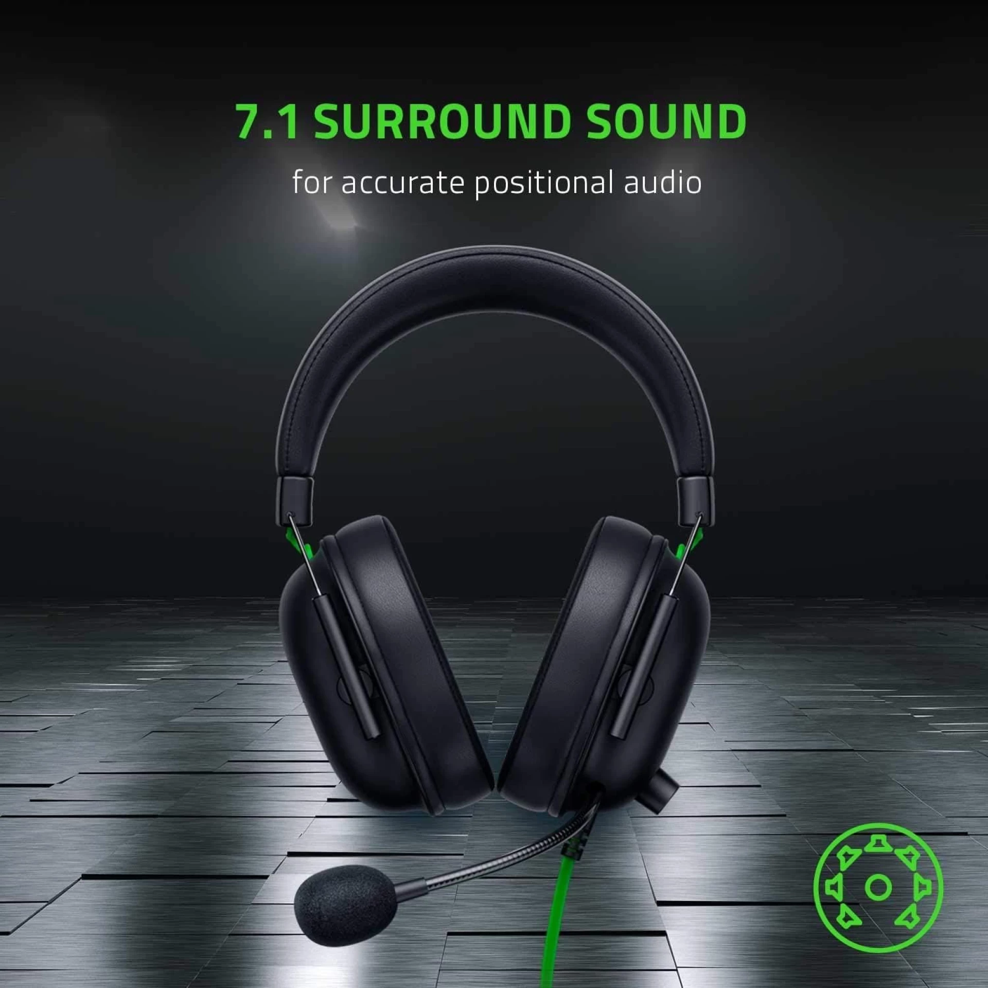 Slušalice gaming Razer BlackShark V2 X 7.1 crne
