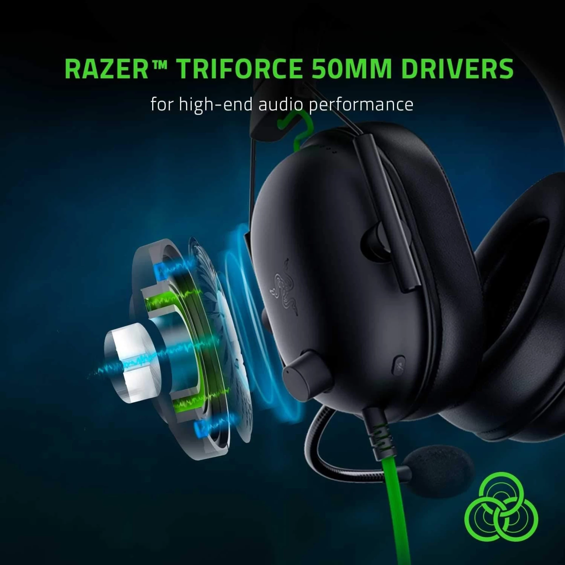 Slušalice gaming Razer BlackShark V2 X 7.1 crne