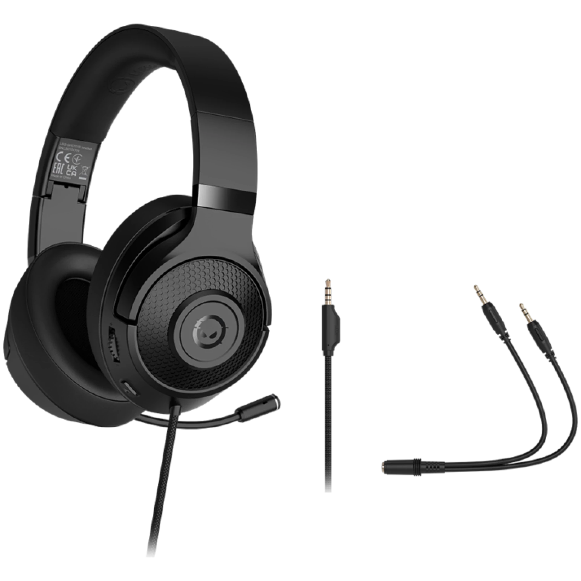 Slušalice gaming s mikrofonom LORGAR Noah 101 3.5mm crne