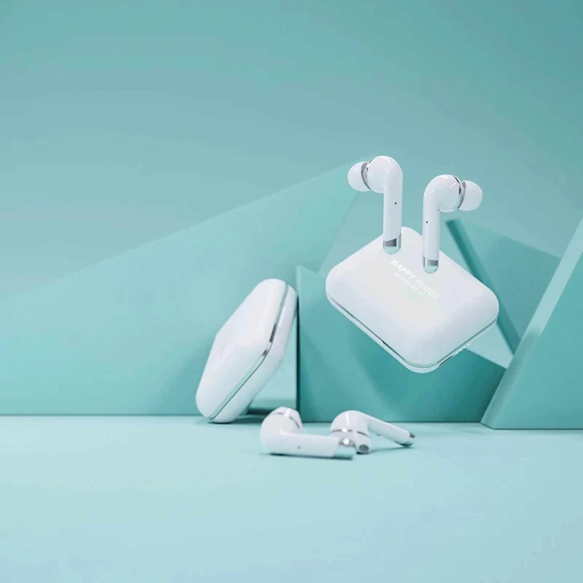 Slušalice Happy Plugs Air 1 plus TWS bijele