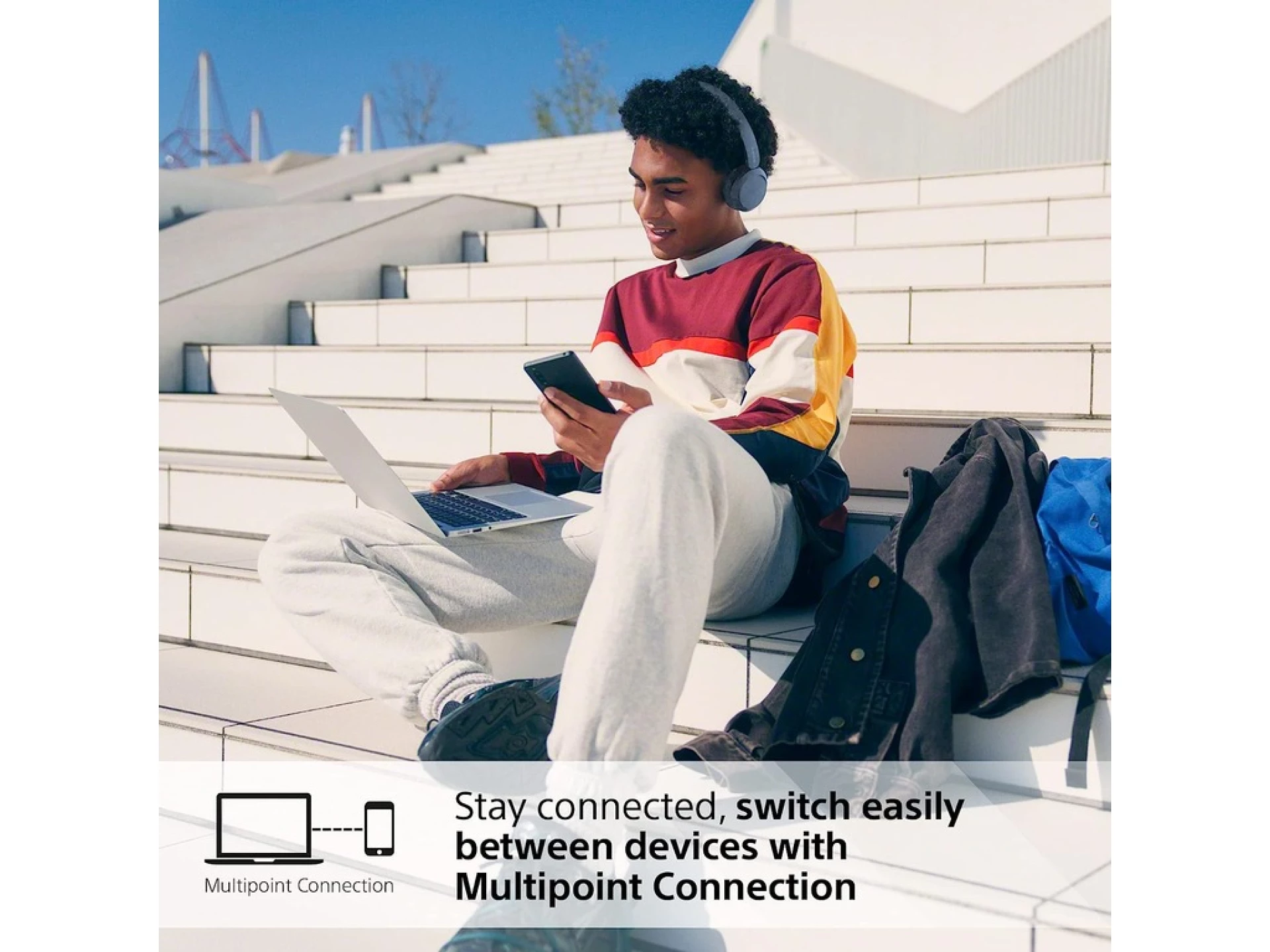 Sony bežične slušalice CH520 Boja plava