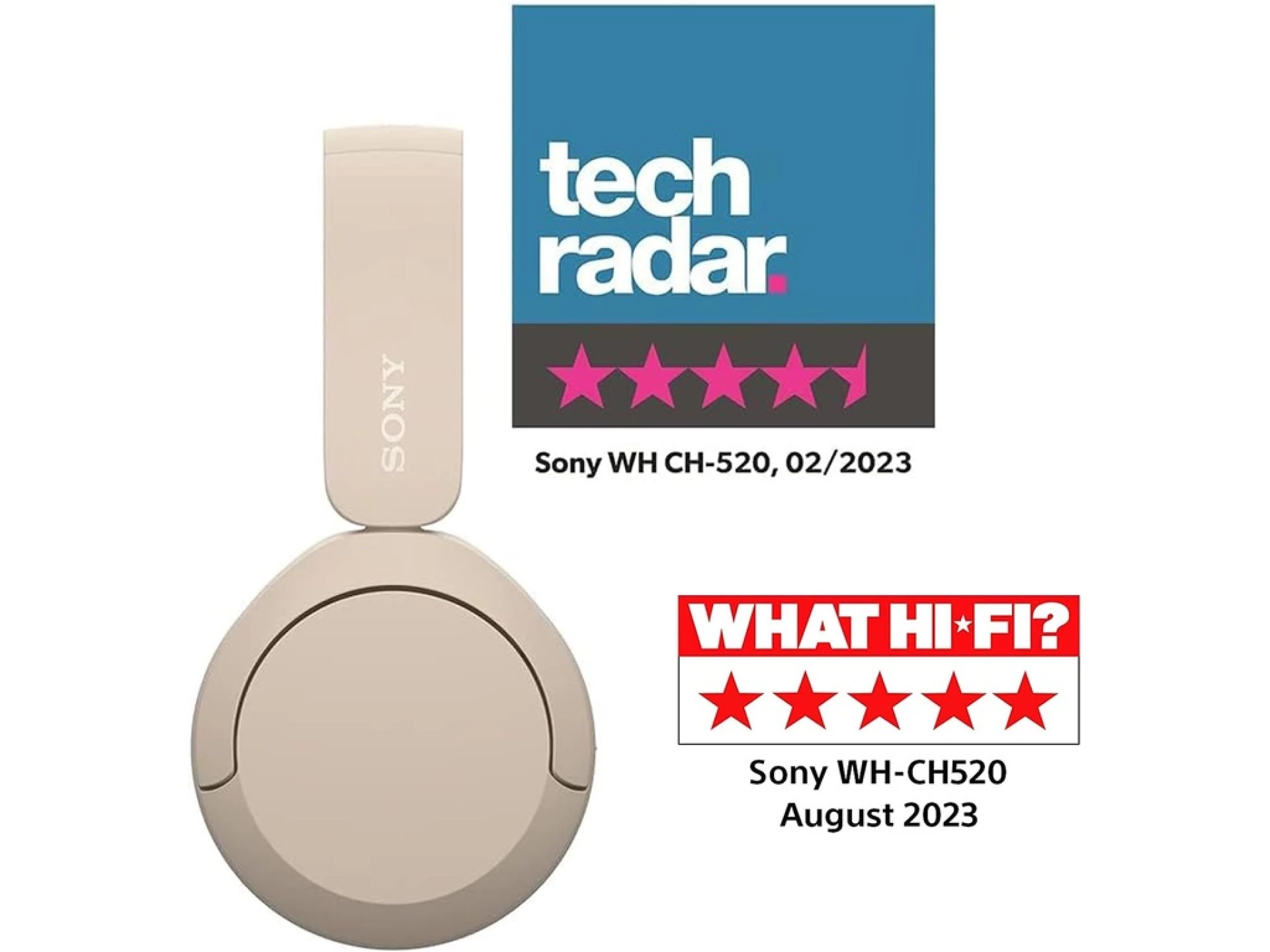 Sony bežične slušalice CH520baterija do 50h, brzo punjnje3 min za 1,5h; mikrofon; BT x2