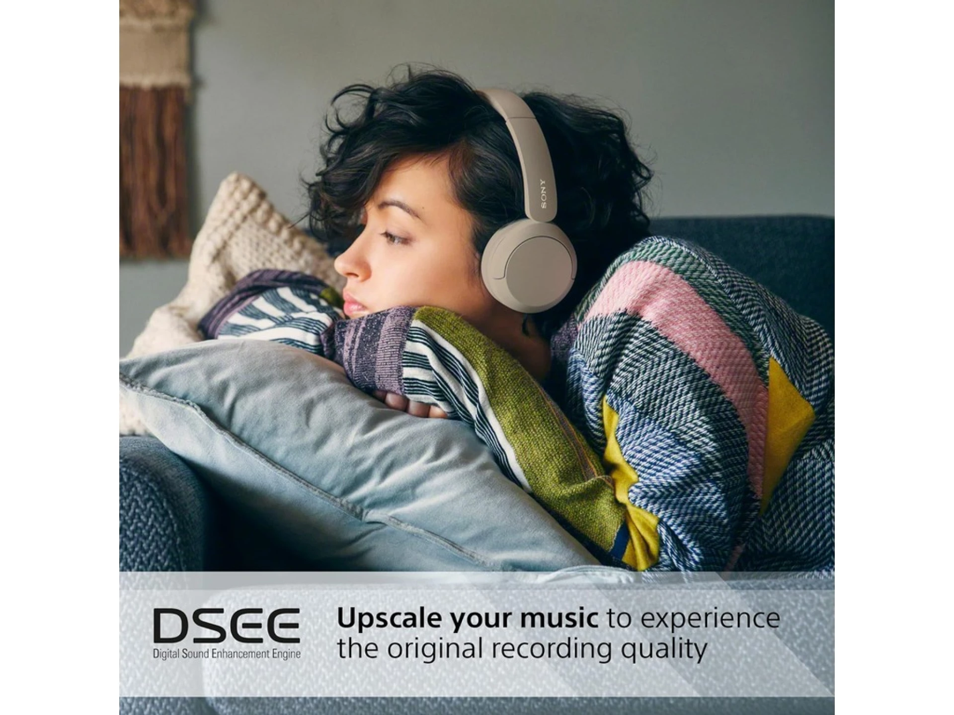 Sony bežične slušalice CH520baterija do 50h, brzo punjnje3 min za 1,5h; mikrofon; BT x2