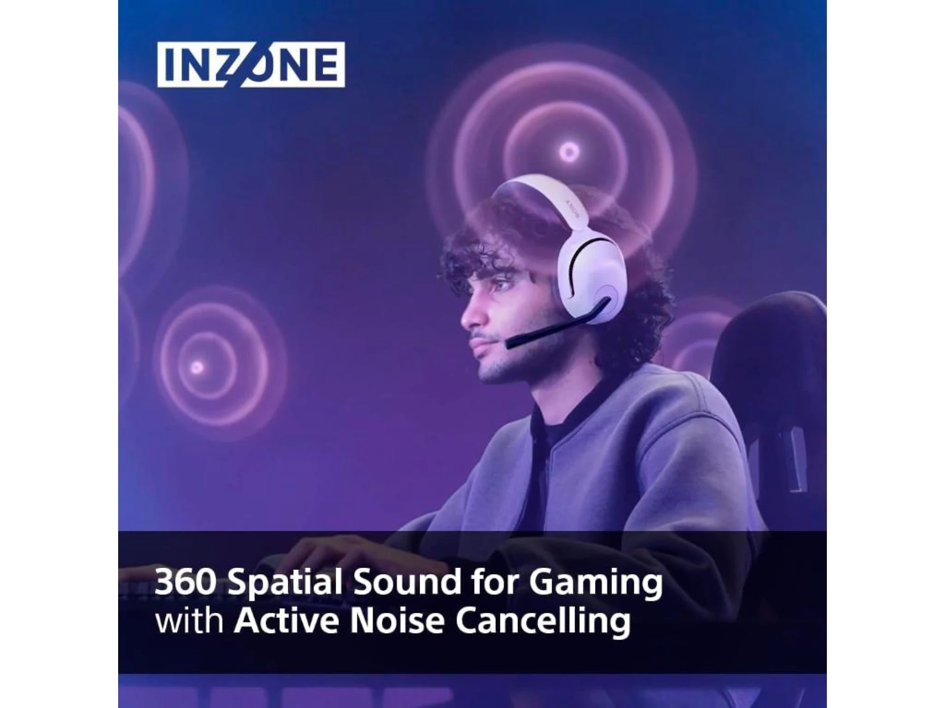 Sony gaming slušalic INZONE H5bežične slušalice BT; mikrofon360 Spatial Sound za Gaming 28h baterija